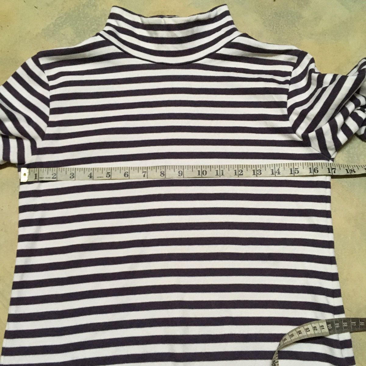 Japanese Brand Japanese Brand Stripes Shirt Turtleneck Kurt Cobain Size US S / EU 44-46 / 1 - 2 Thumbnail