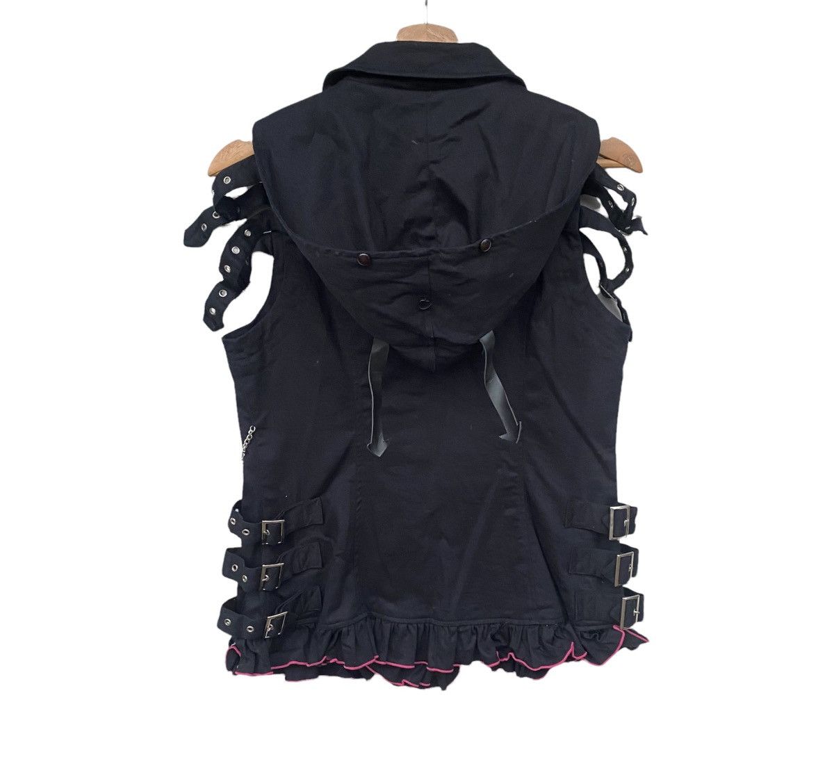 Le Grande Bleu (L.G.B.) Rare‼️Demonic Buckles/Bondage Double Collar Punk Vest Size US L / EU 52-54 / 3 - 7 Thumbnail