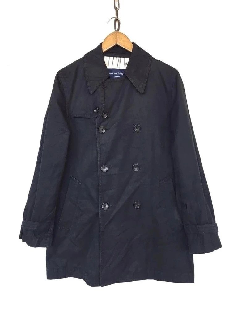 Comme des Garcons Homme Plus ⏰Vintage Comme Des Garcons Homme Plus Trench Coat Jacket Size US S / EU 44-46 / 1 - 1 Thumbnail