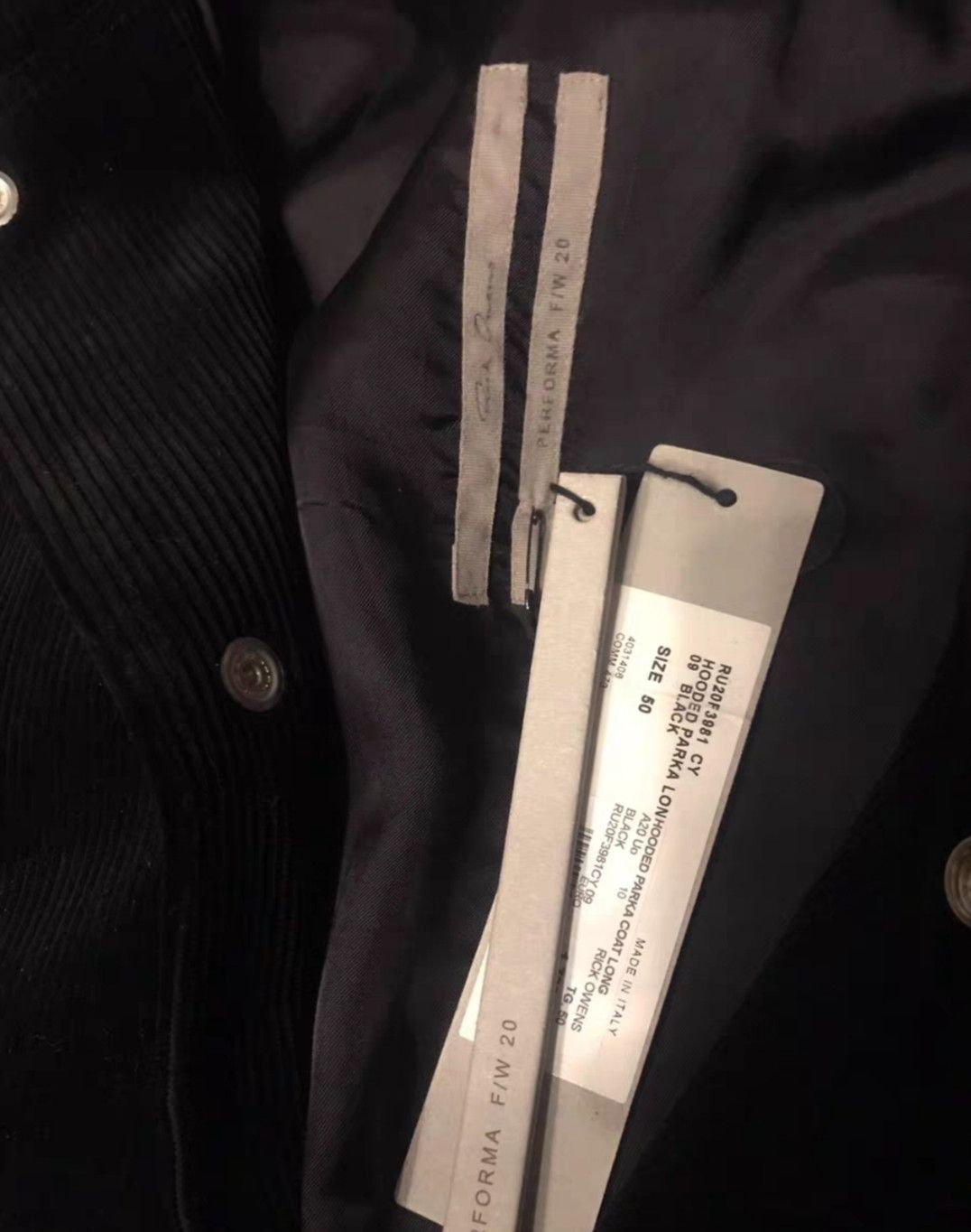 Rick Owens Rick Owens ro long sleeve wizard hat black coat Size US M / EU 48-50 / 2 - 4 Thumbnail