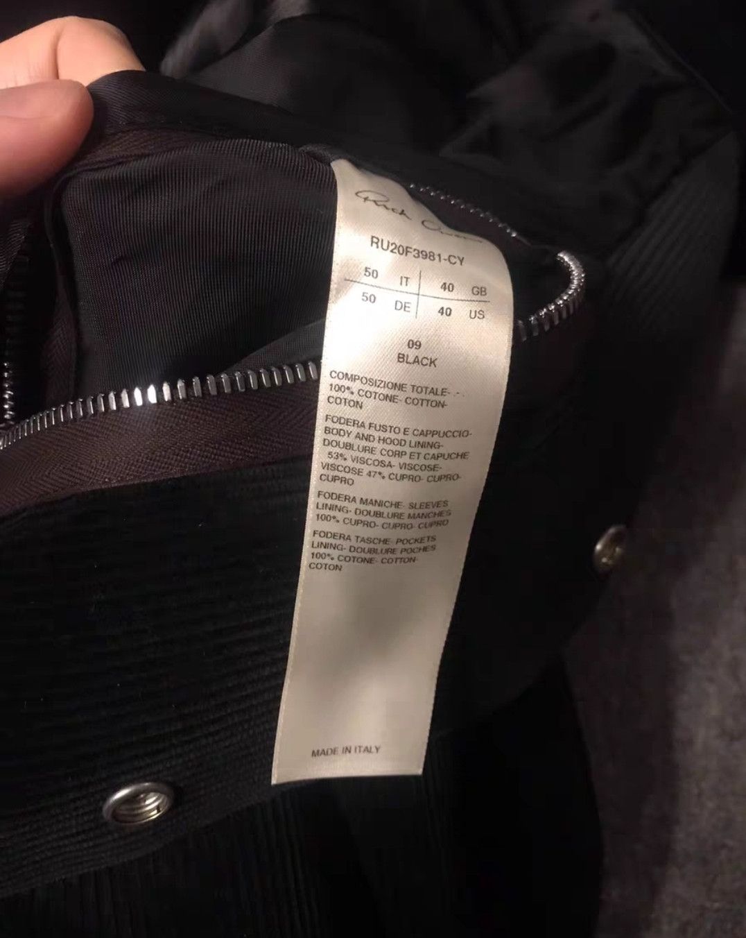 Rick Owens Rick Owens ro long sleeve wizard hat black coat Size US M / EU 48-50 / 2 - 6 Thumbnail