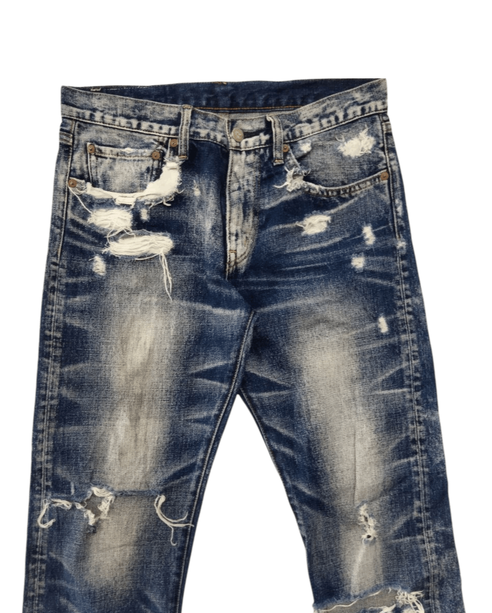 Japanese Brand Vintage RNA The Alternative Syndrome Distressed Jeans Size US 31 - 2 Thumbnail