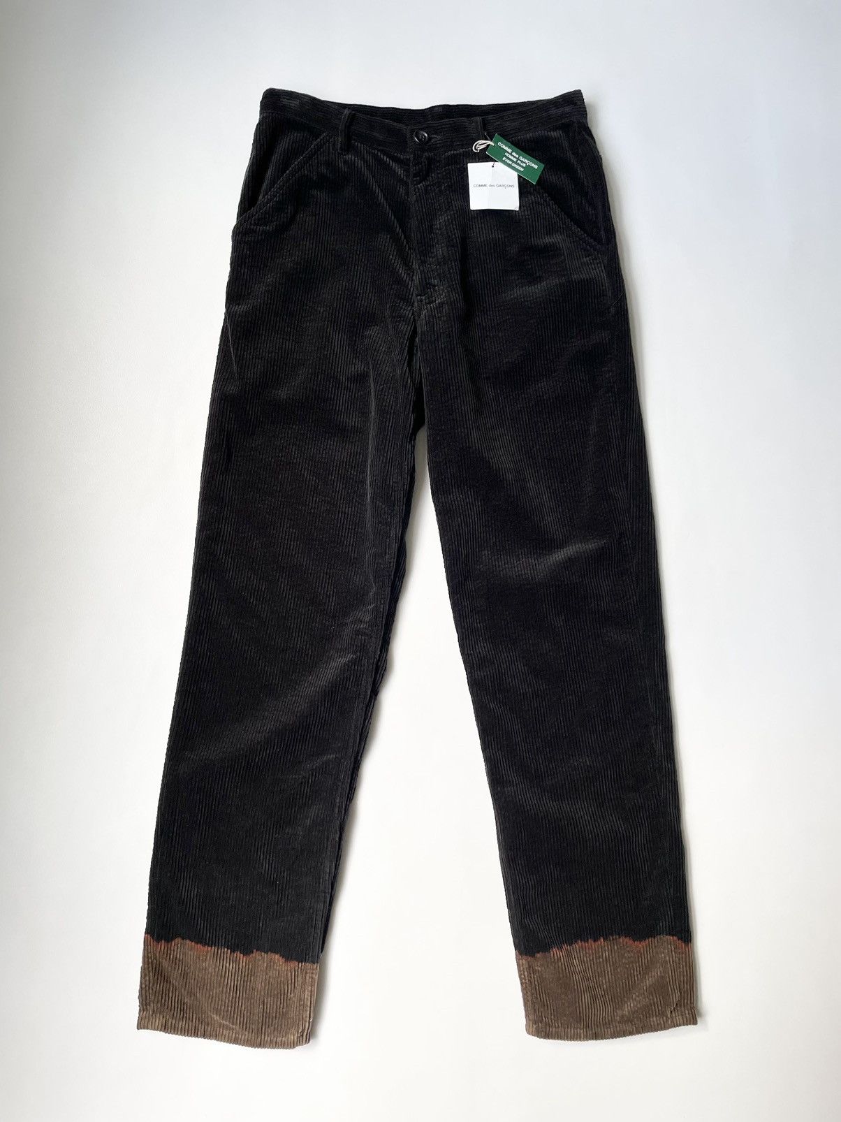 image of Comme Des Garcons Homme Plus A/w 08 Dip Dye Utility Trousers in Black/Brown/Orange, Men's (Size 32)