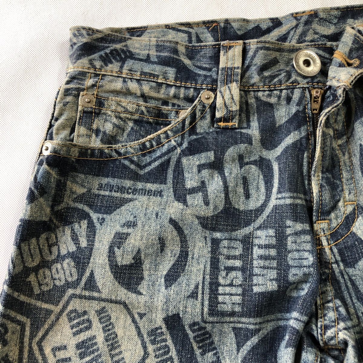 Japanese Brand Hysteric Design Co & Lu Overprint Pant Size US 31 - 6 Thumbnail