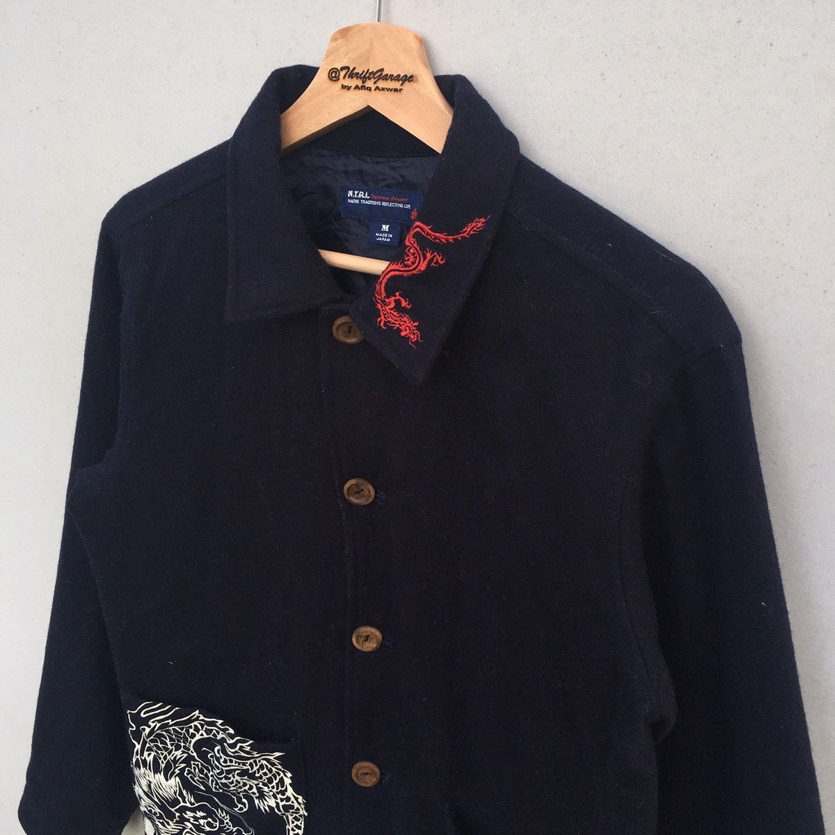 Japanese Brand × Vintage Vintage N.T.R.L Japanese Ancient Dragon Design Jacket Size US M / EU 48-50 / 2 - 3 Thumbnail