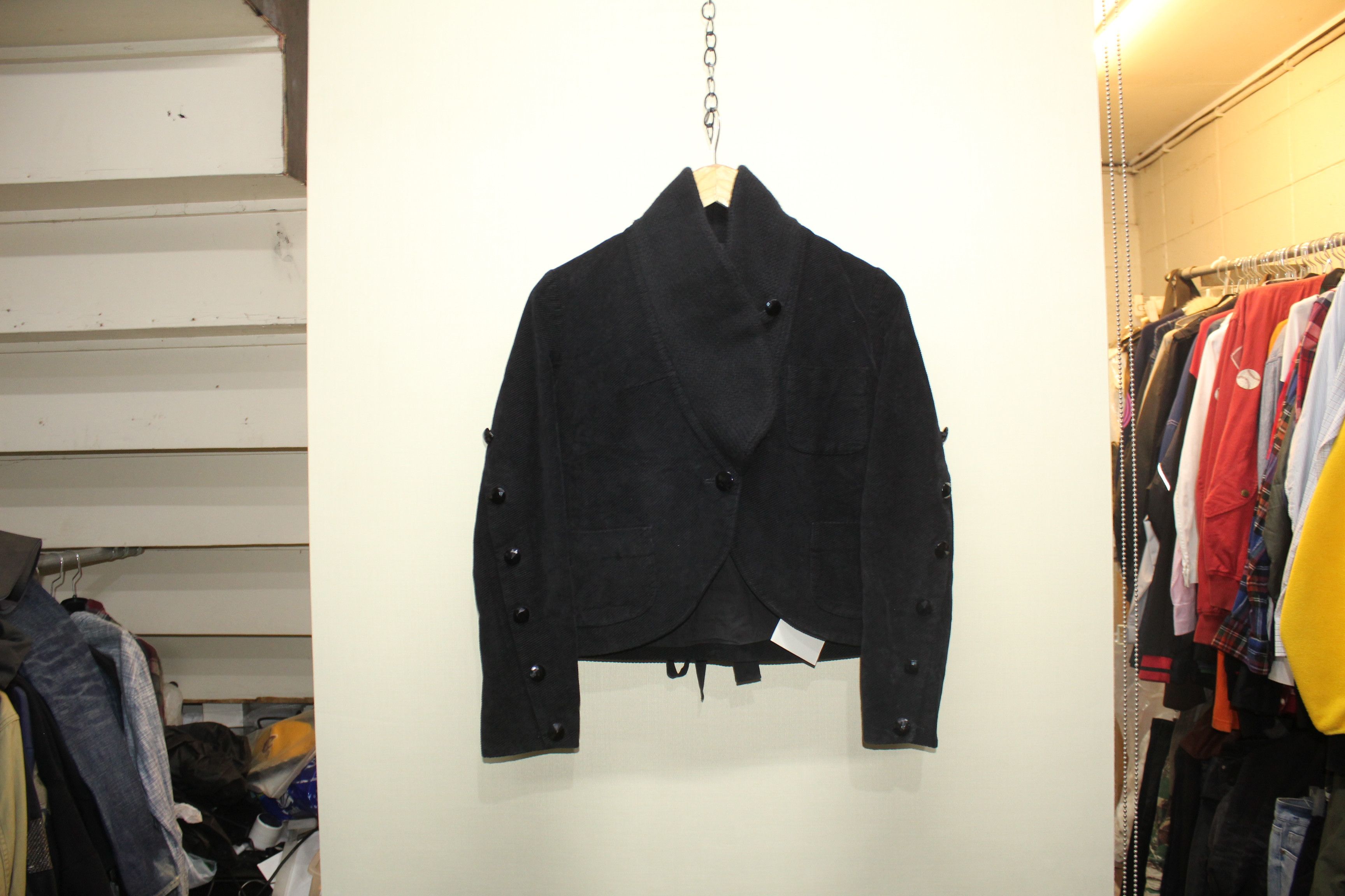 image of Number N Ine Curduroy Jacket in Black, Men's (Size Small)