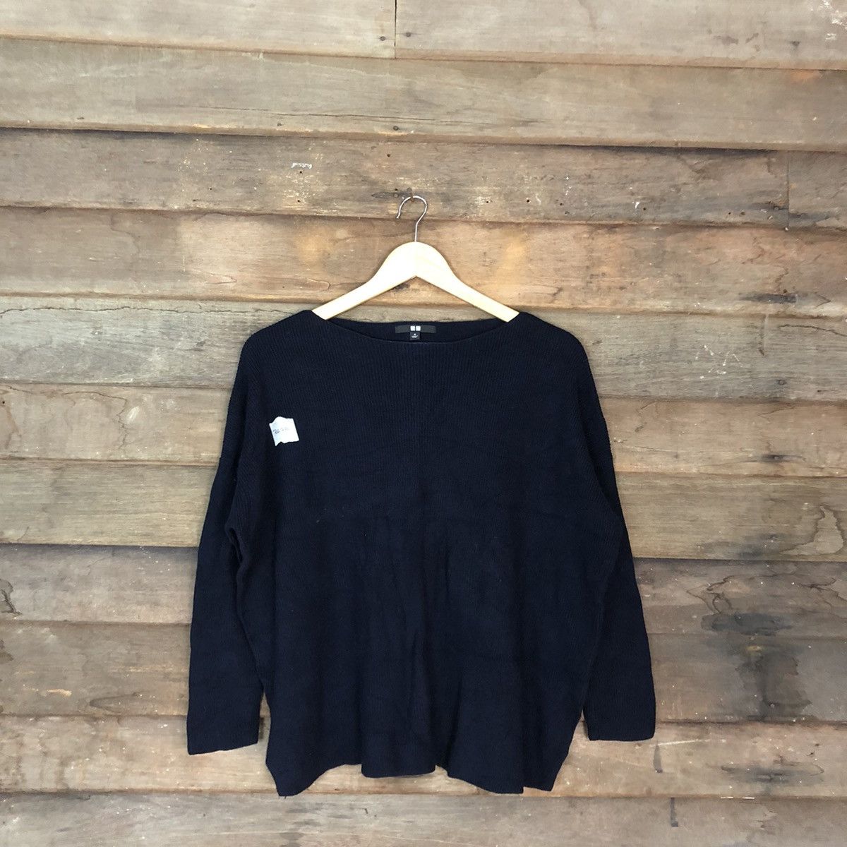image of Homespun Knitwear x Uniqlo Black Vintage Sweatshirt Knitwear 367B, Men's (Size Medium)
