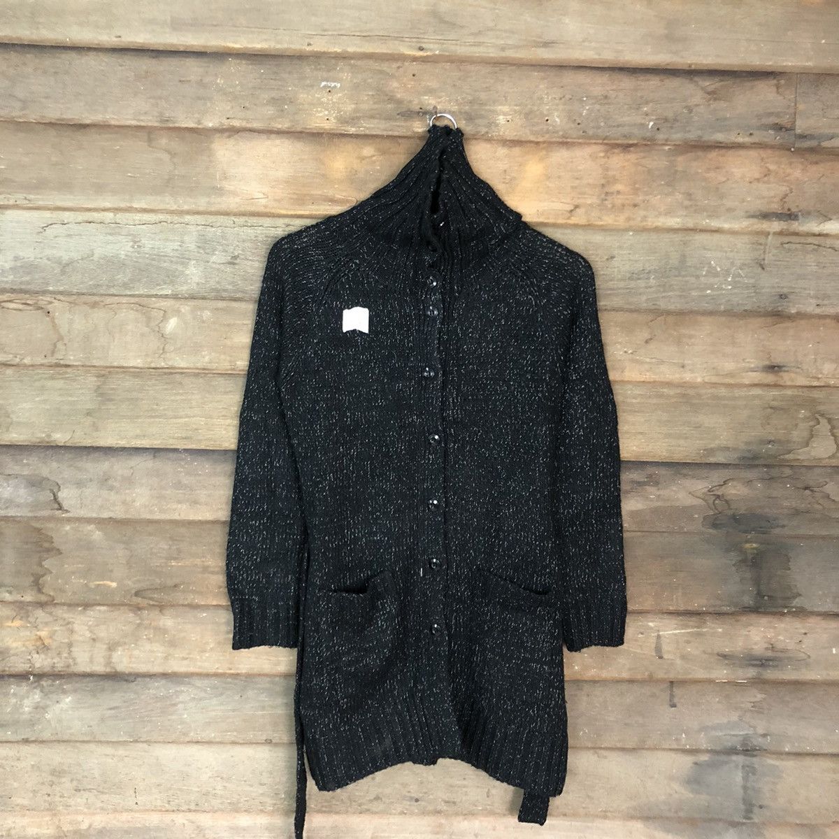 image of Aran Isles Knitwear x Homespun Knitwear Ciel Doux Black Knitwear 363B, Men's (Size Small)