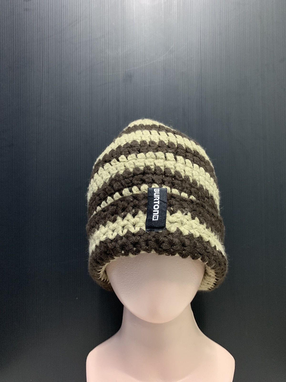 Vintage Burton Ski Striped Multicolor Wool Beanie Cap