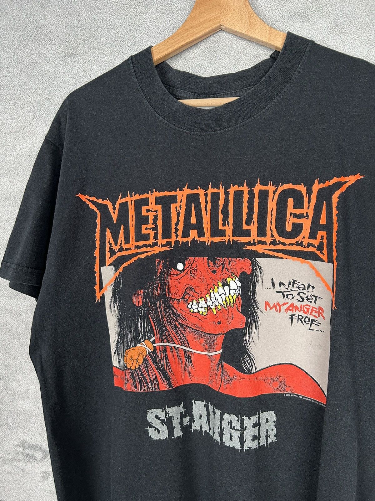 Vintage Metallica 2003 St. Anger Pushead Rock Band Tee