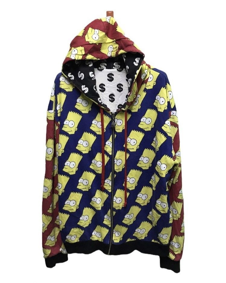 Cartoon Network Bart simpson fullprint reversible hoodie Size US M / EU 48-50 / 2 - 1 Thumbnail