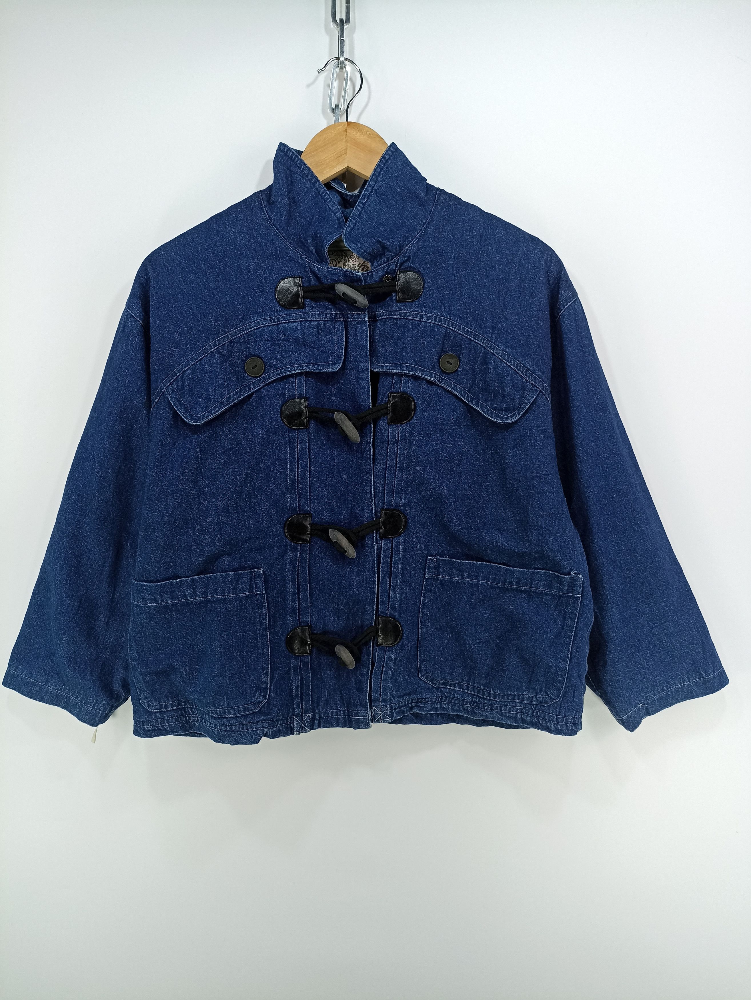 Indigo × Japanese Brand × Vintage Vintage X-Press Indigo Sherpa Denim Jacket Size US S / EU 44-46 / 1 - 1 Thumbnail