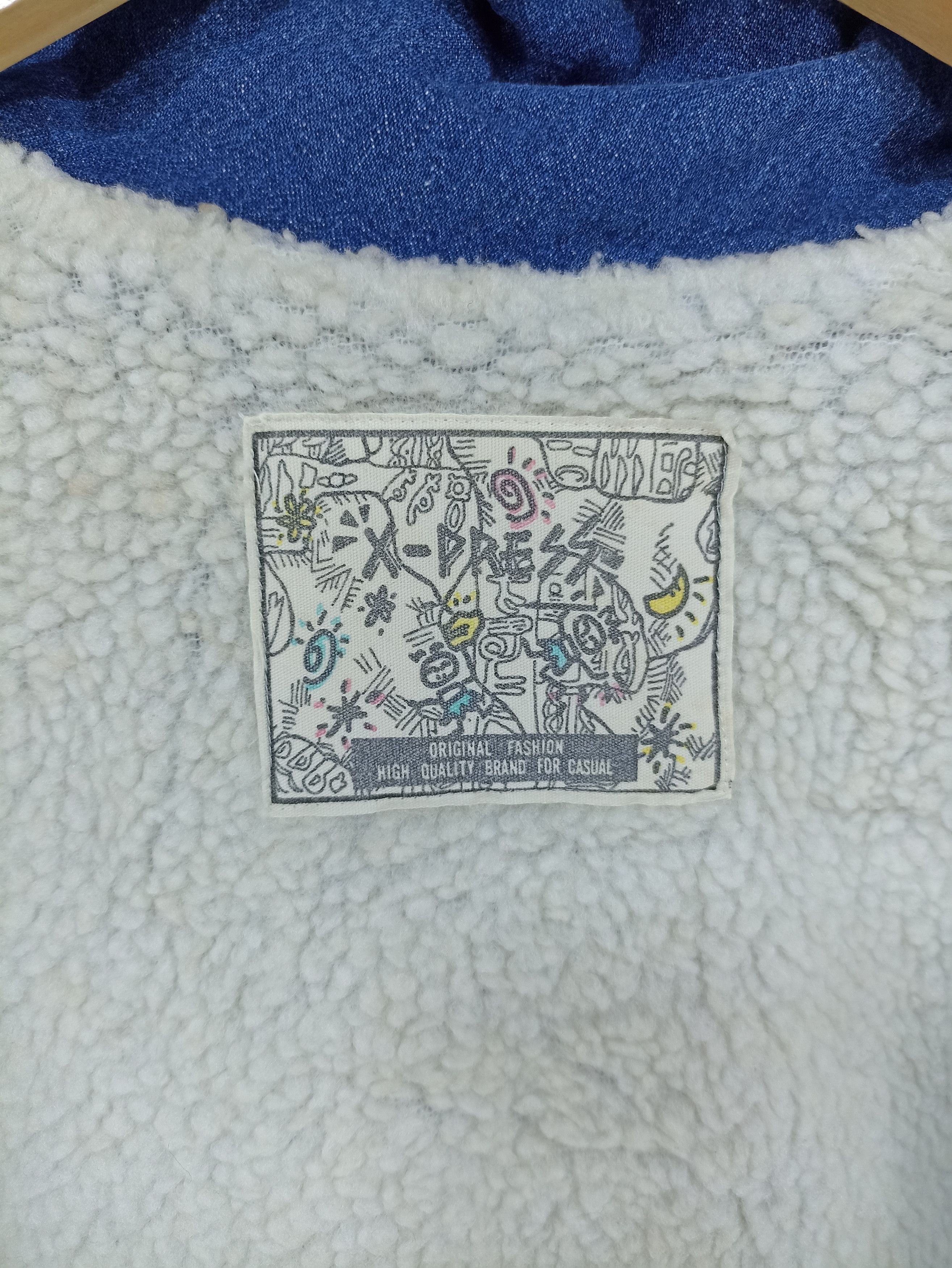 Indigo × Japanese Brand × Vintage Vintage X-Press Indigo Sherpa Denim Jacket Size US S / EU 44-46 / 1 - 7 Thumbnail