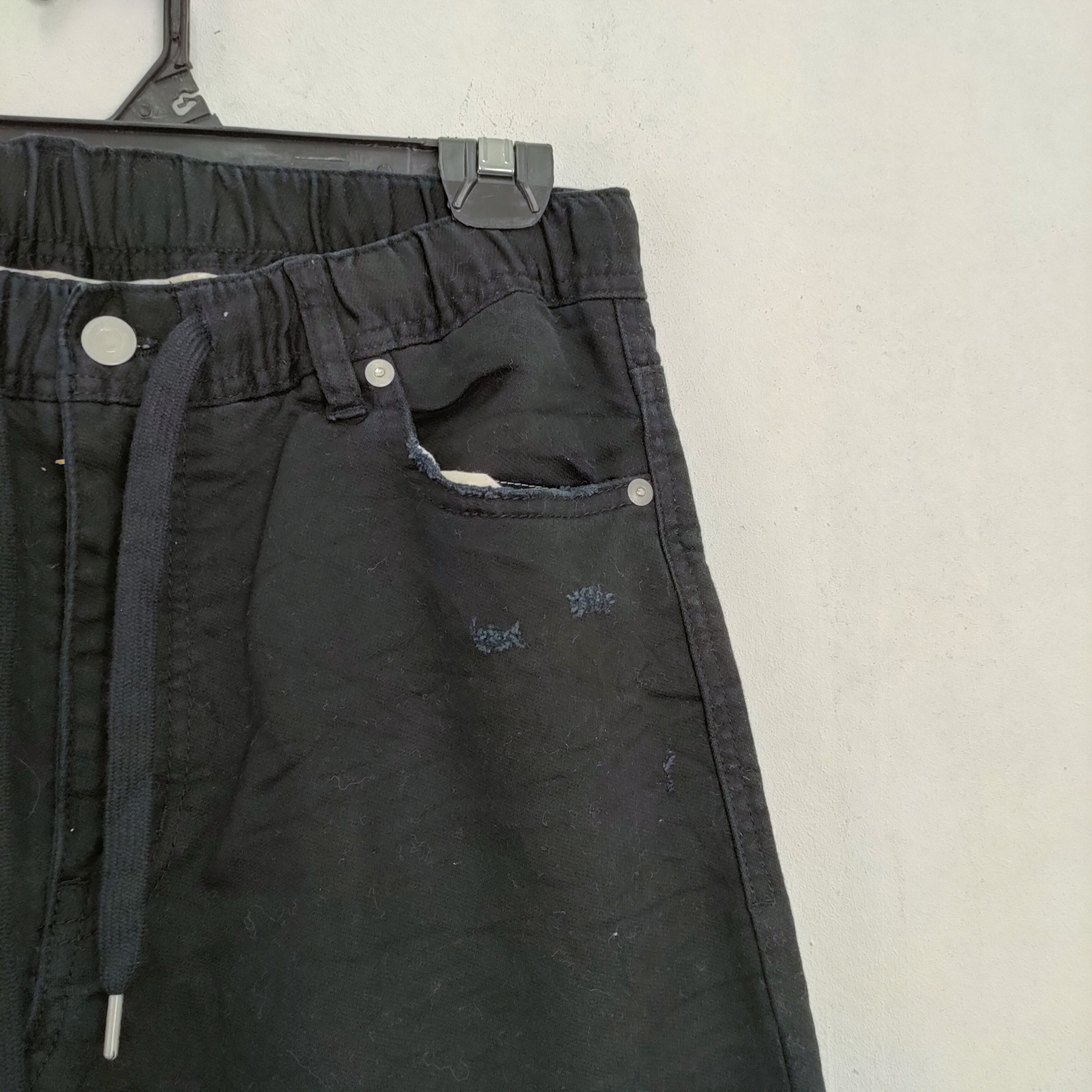 Japanese Brand OBLEKT PATCHWORK BLACK PANTS SKINNY STYLE Size US 28 / EU 44 - 8 Thumbnail