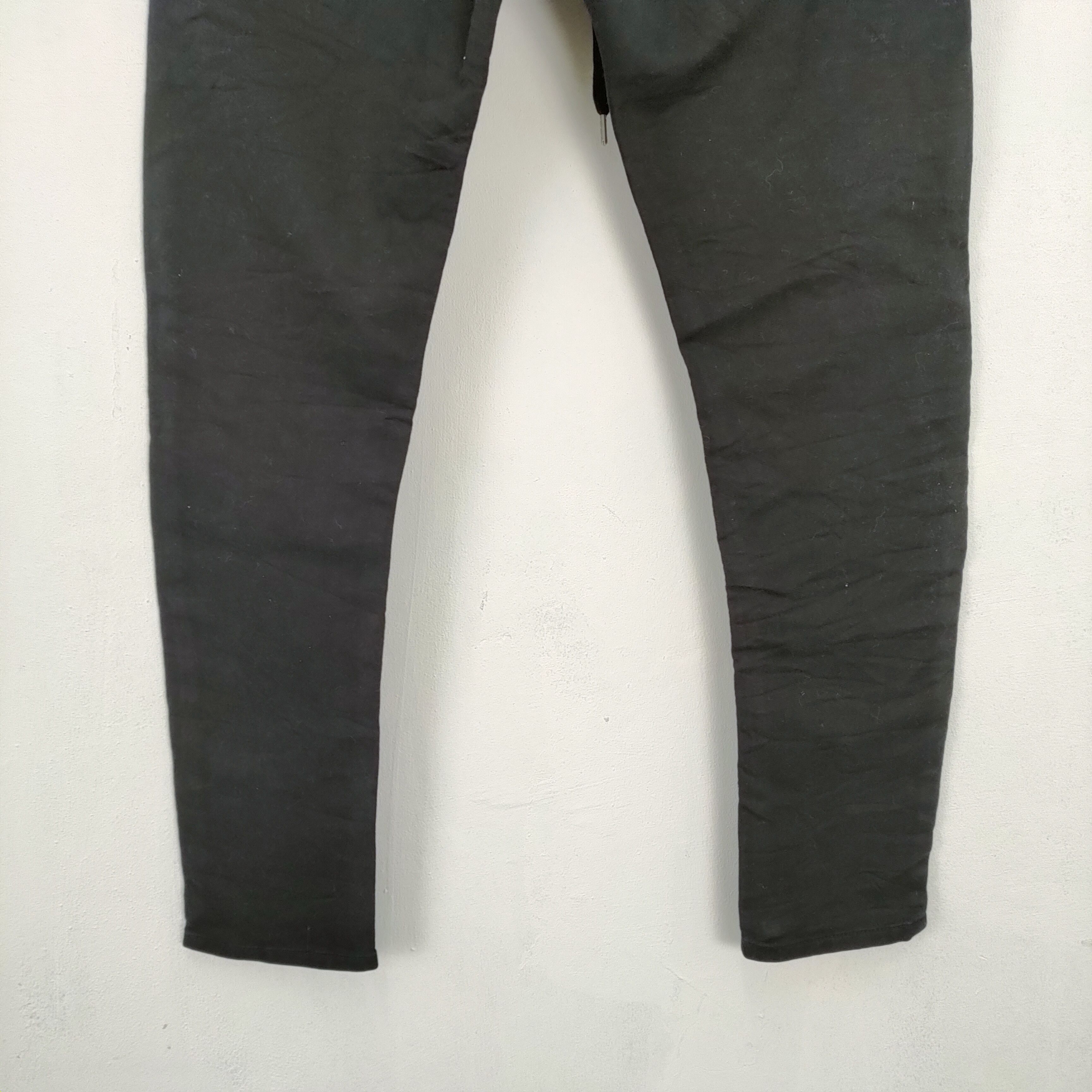 Japanese Brand OBLEKT PATCHWORK BLACK PANTS SKINNY STYLE Size US 28 / EU 44 - 11 Thumbnail