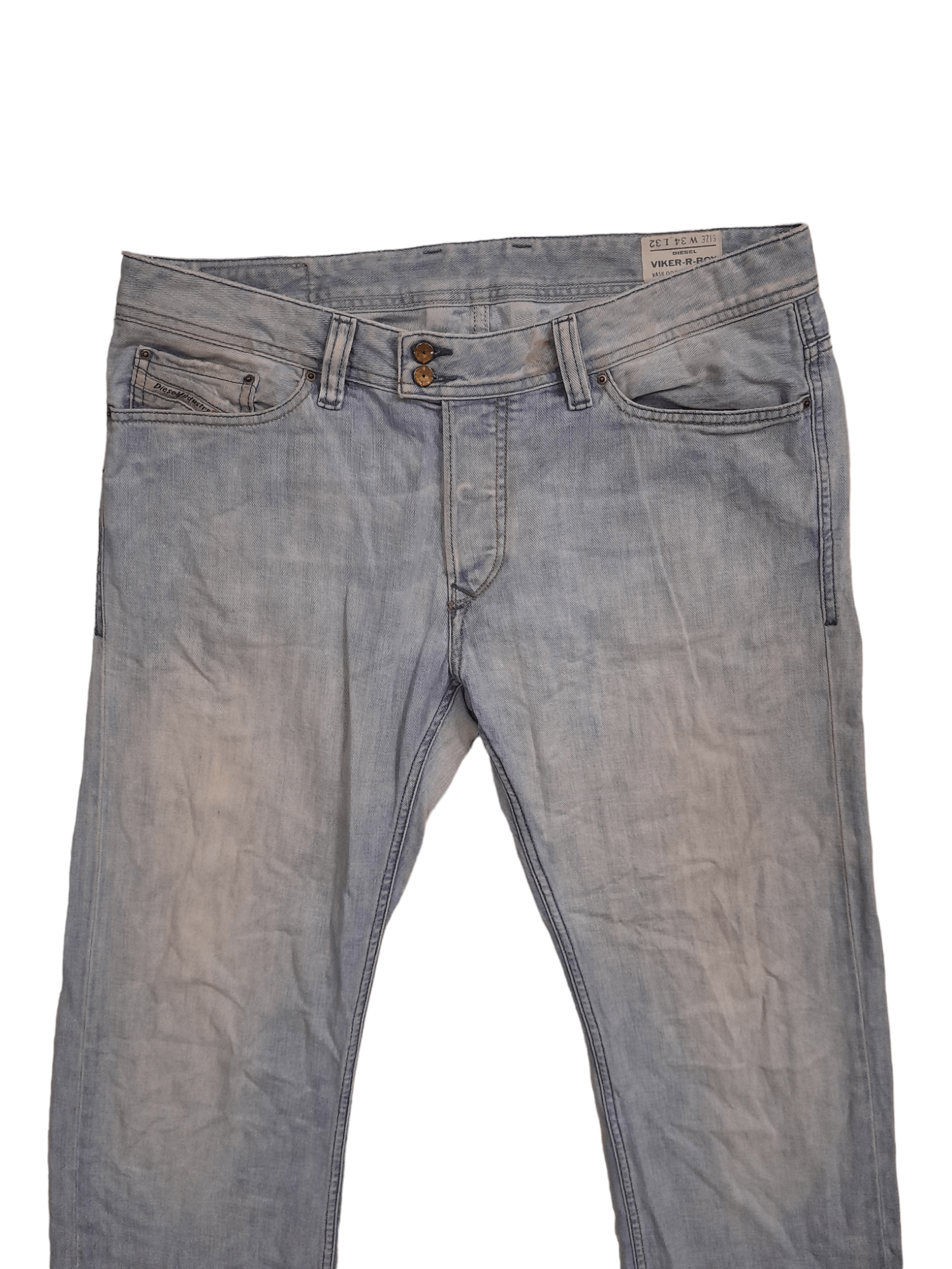 Diesel Diesel Viker - R - Box Denim Distressed (E622) Size US 35 - 5 Thumbnail