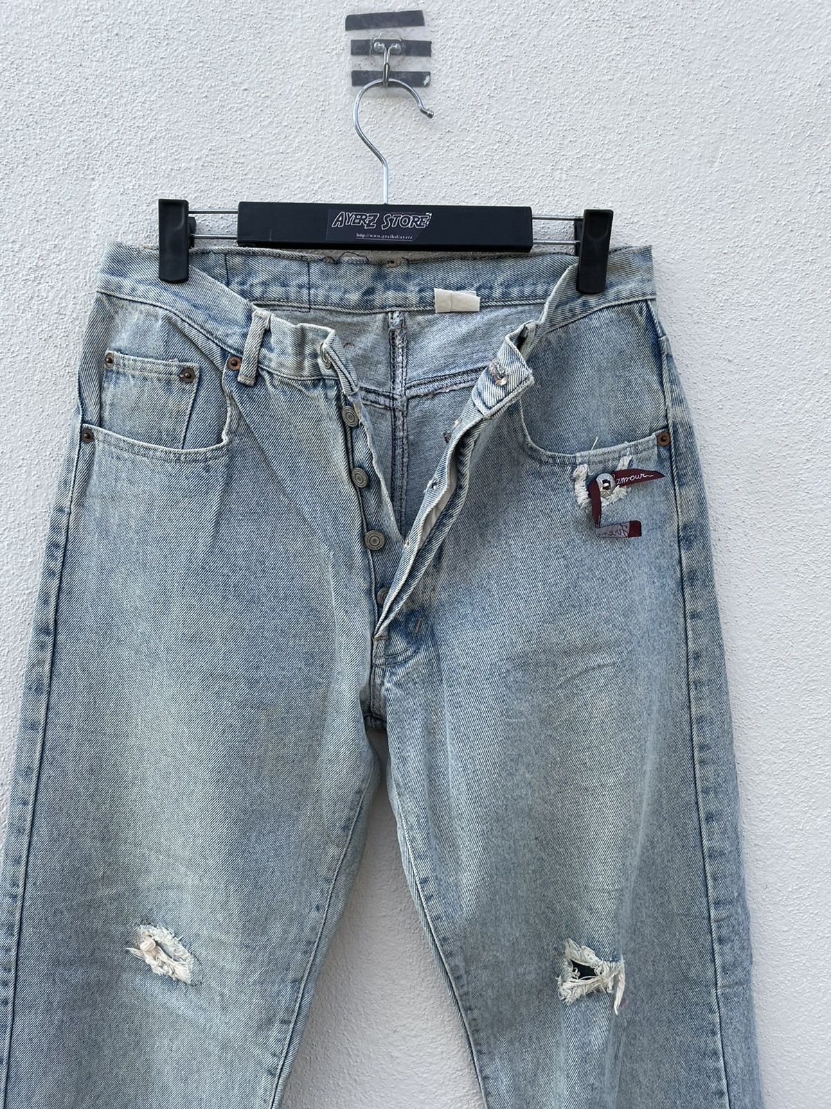 Japanese Brand French Glamour Japan Made Distressed Denim made in japan Size US 30 / EU 46 - 2 Thumbnail