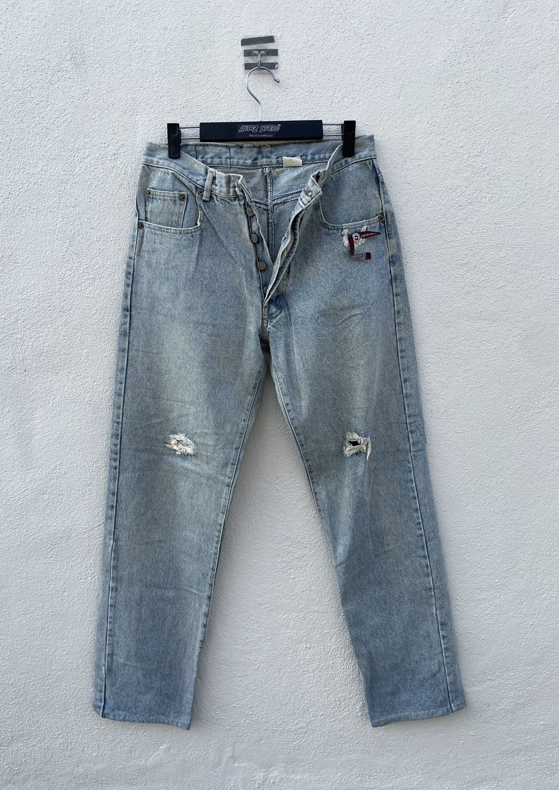 Japanese Brand French Glamour Japan Made Distressed Denim made in japan Size US 30 / EU 46 - 1 Thumbnail
