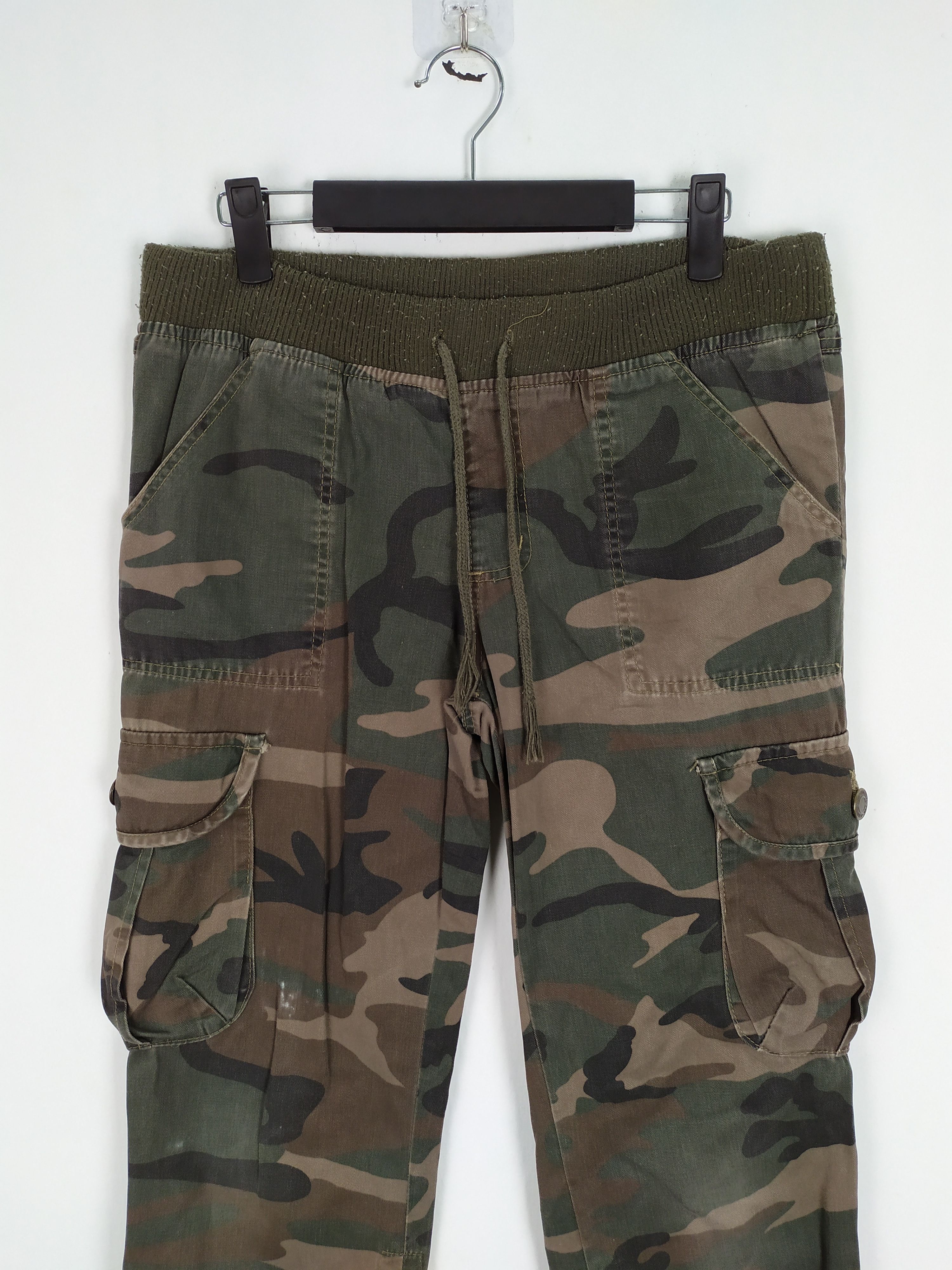 CAMO SPRING WAIST EASY CARGO PANTS
