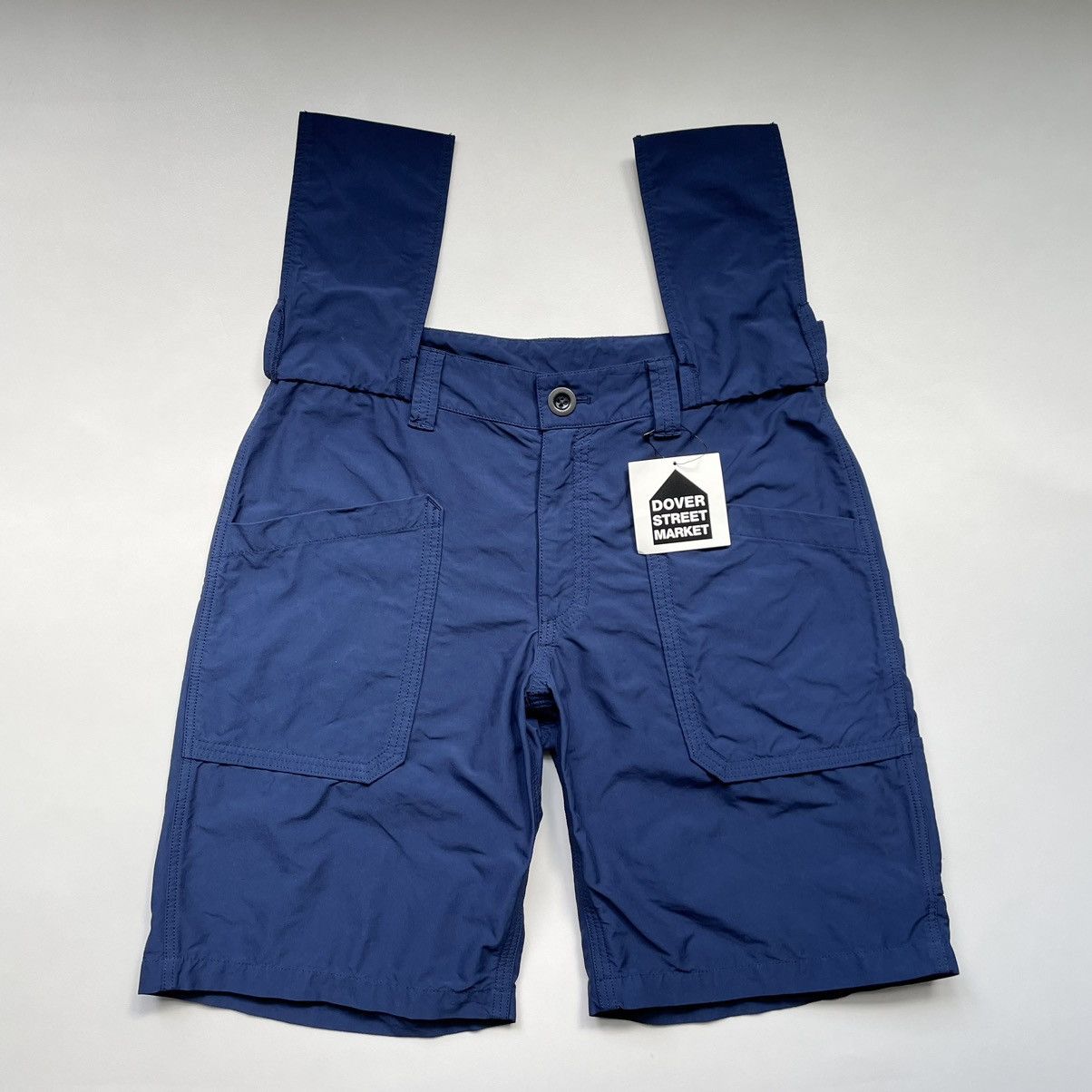 Comme des Garcons × Dover Street Market Dark Blue Nylon Utility Shorts Size US 36 / EU 52 - 7 Thumbnail