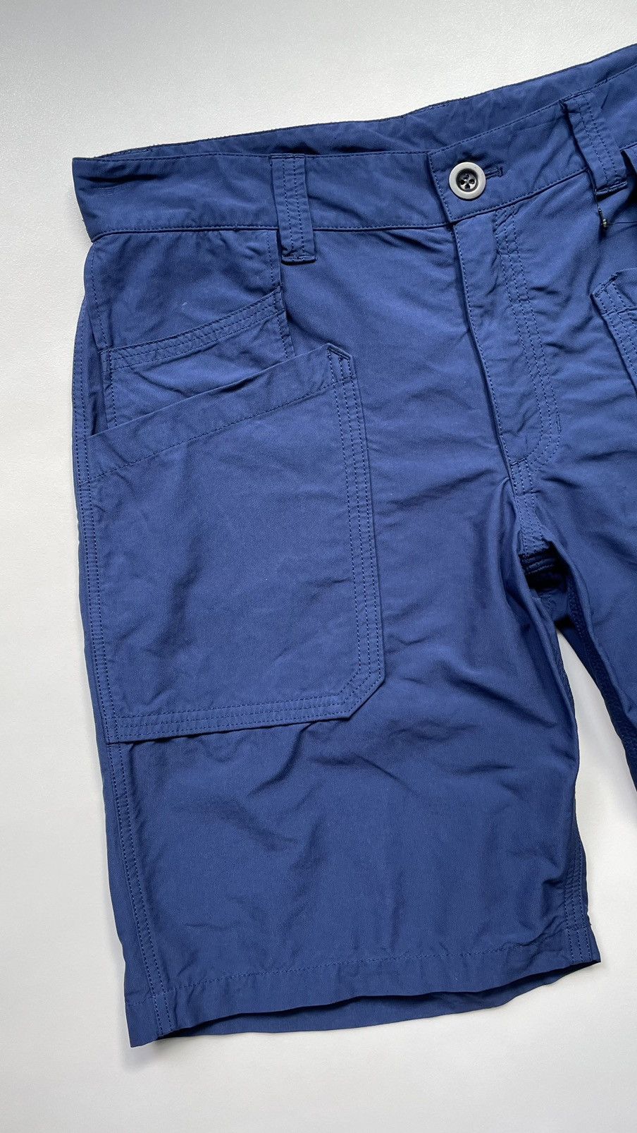 Comme des Garcons × Dover Street Market Dark Blue Nylon Utility Shorts Size US 36 / EU 52 - 2 Thumbnail