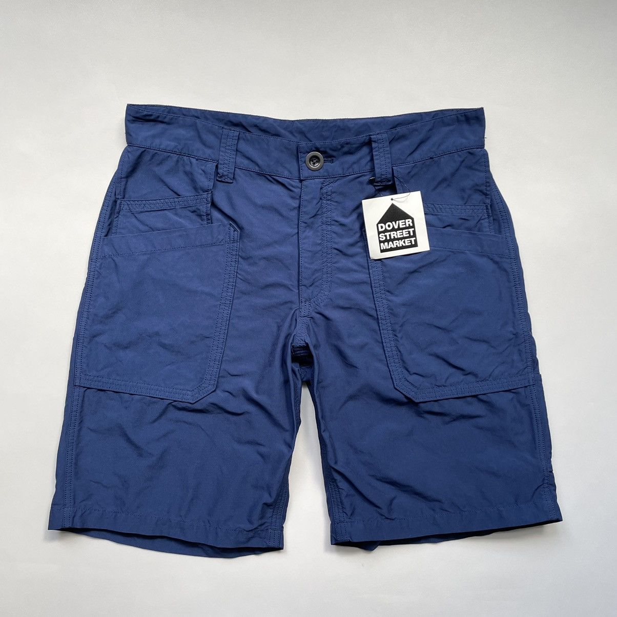 Comme des Garcons × Dover Street Market Dark Blue Nylon Utility Shorts Size US 36 / EU 52 - 13 Thumbnail