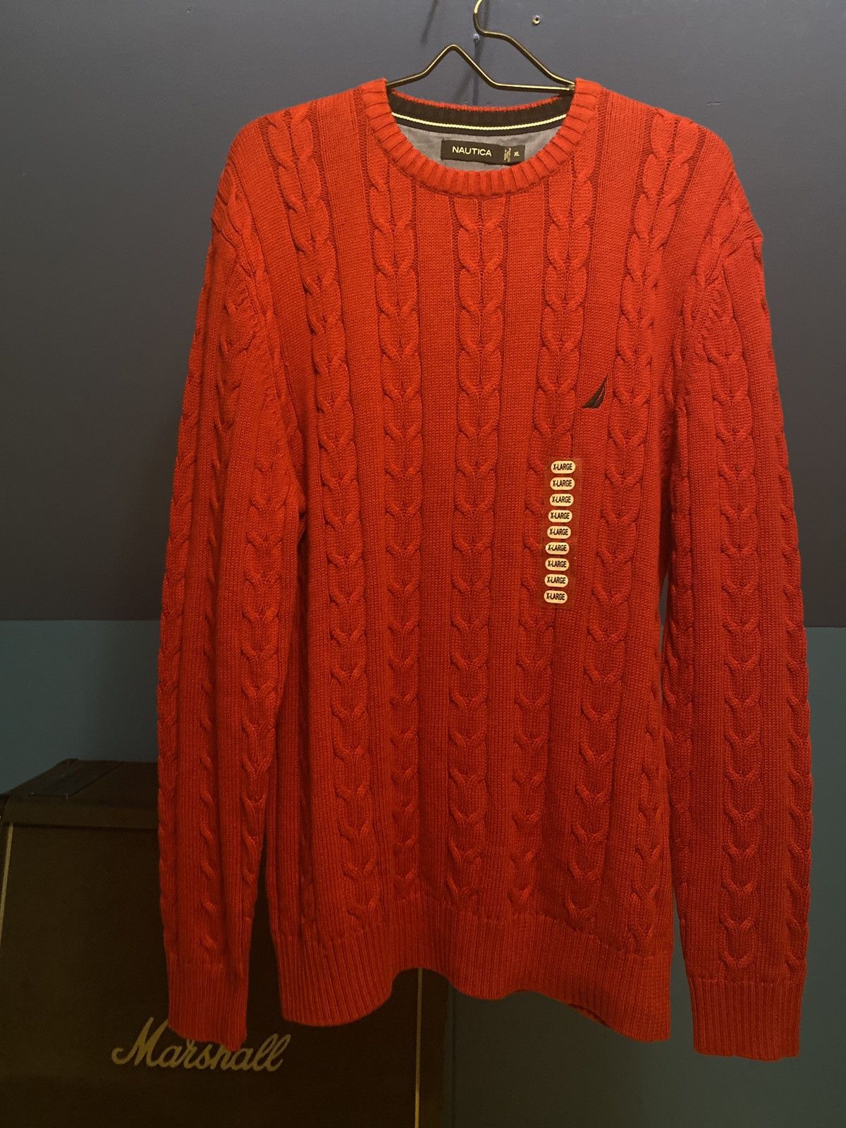Nautica Cableknit Sweater Size US XL / EU 56 / 4 - 1 Thumbnail