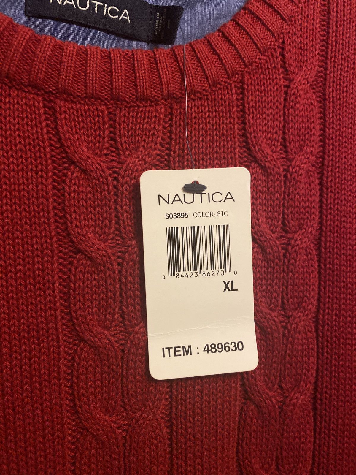 Nautica Cableknit Sweater Size US XL / EU 56 / 4 - 3 Thumbnail