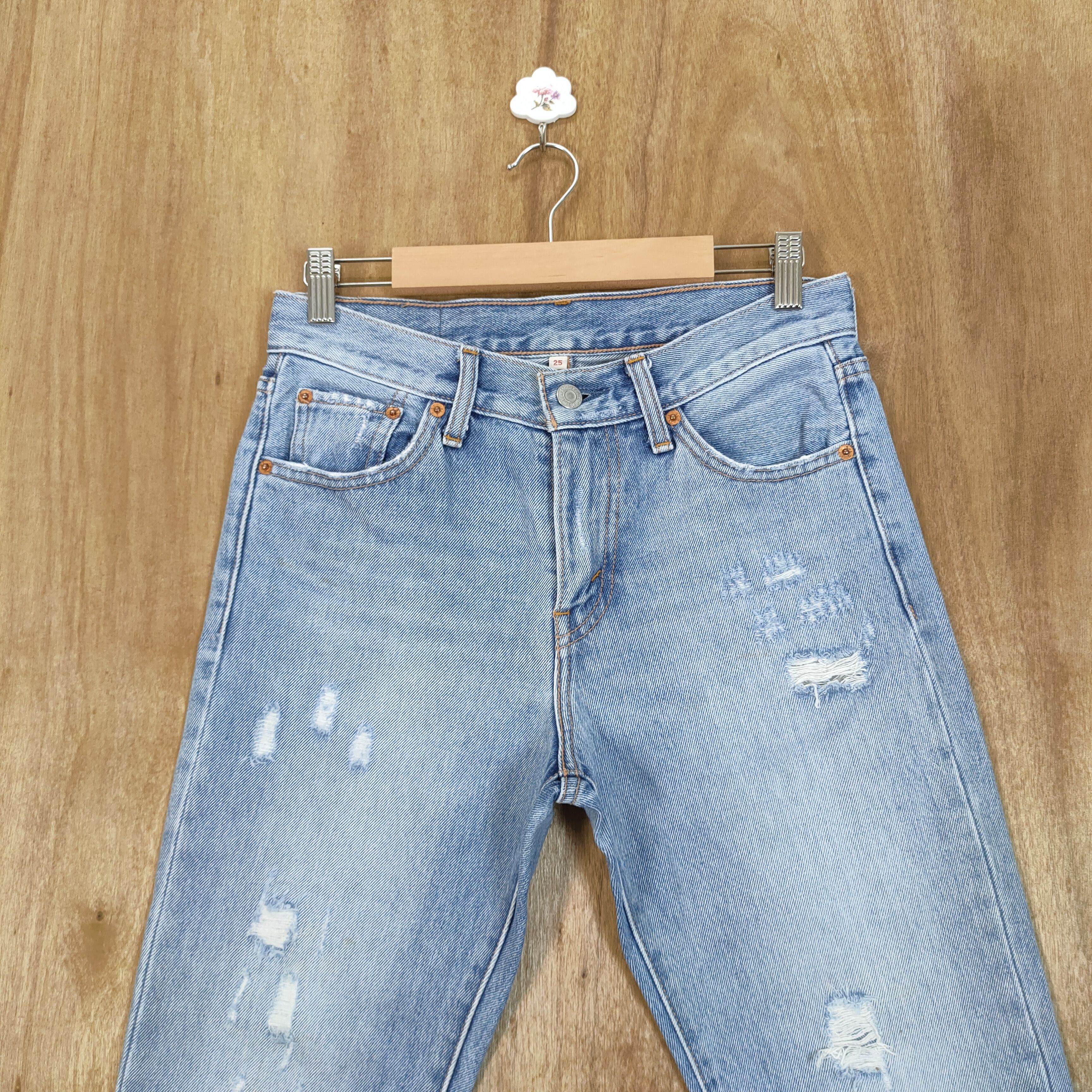Japanese Brand × Levi's LEVI'S FADED LIGHT BLUE JEANS PANTS Size US 28 / EU 44 - 3 Thumbnail