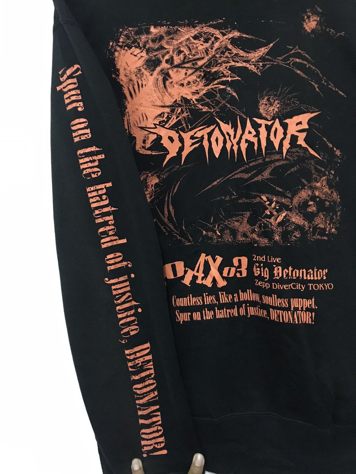Band Tees Vintage Detonator Japan Band Rock & Roll Hoodie Size US M / EU 48-50 / 2 - 3 Thumbnail