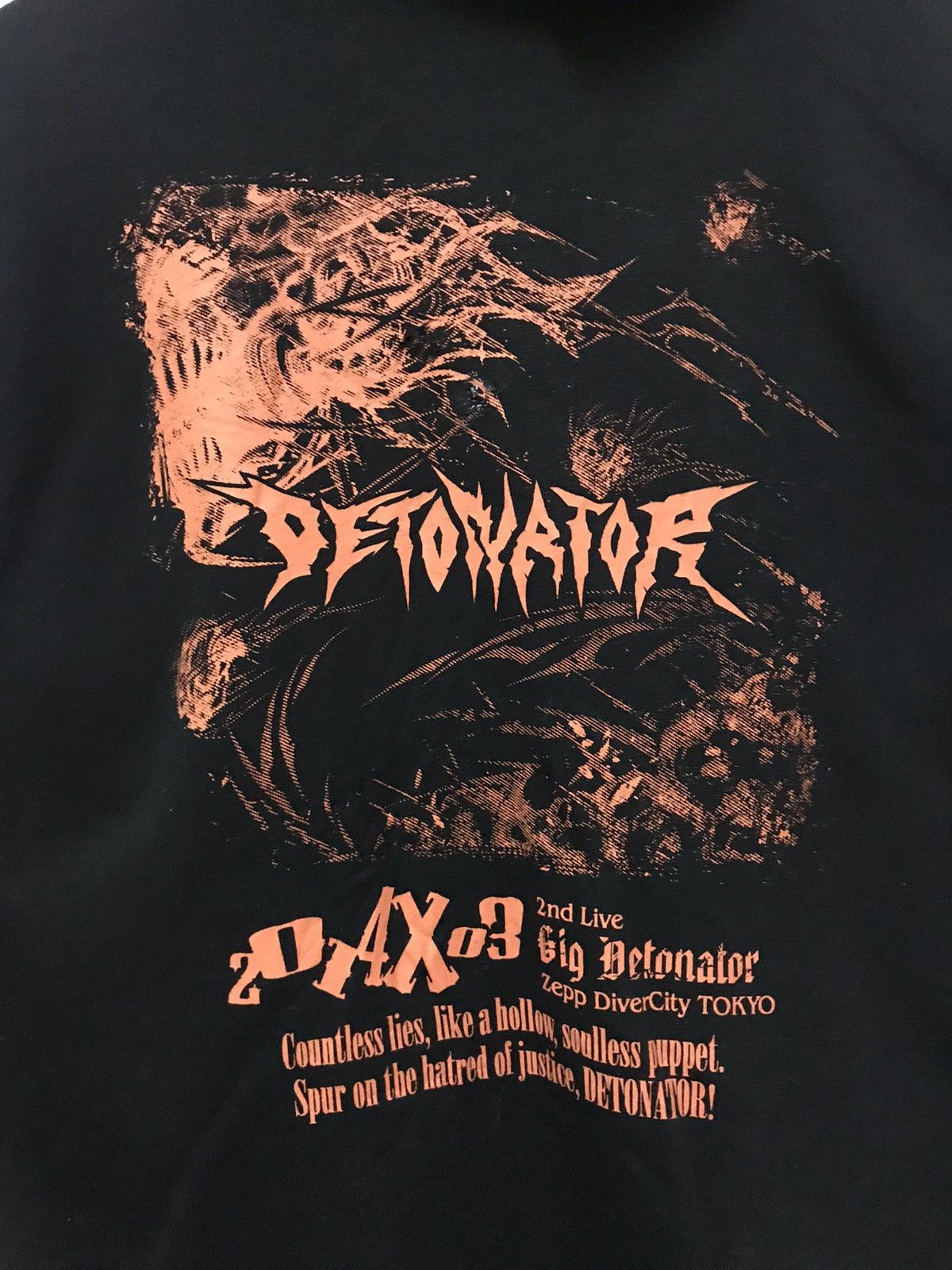 Band Tees Vintage Detonator Japan Band Rock & Roll Hoodie Size US M / EU 48-50 / 2 - 4 Thumbnail
