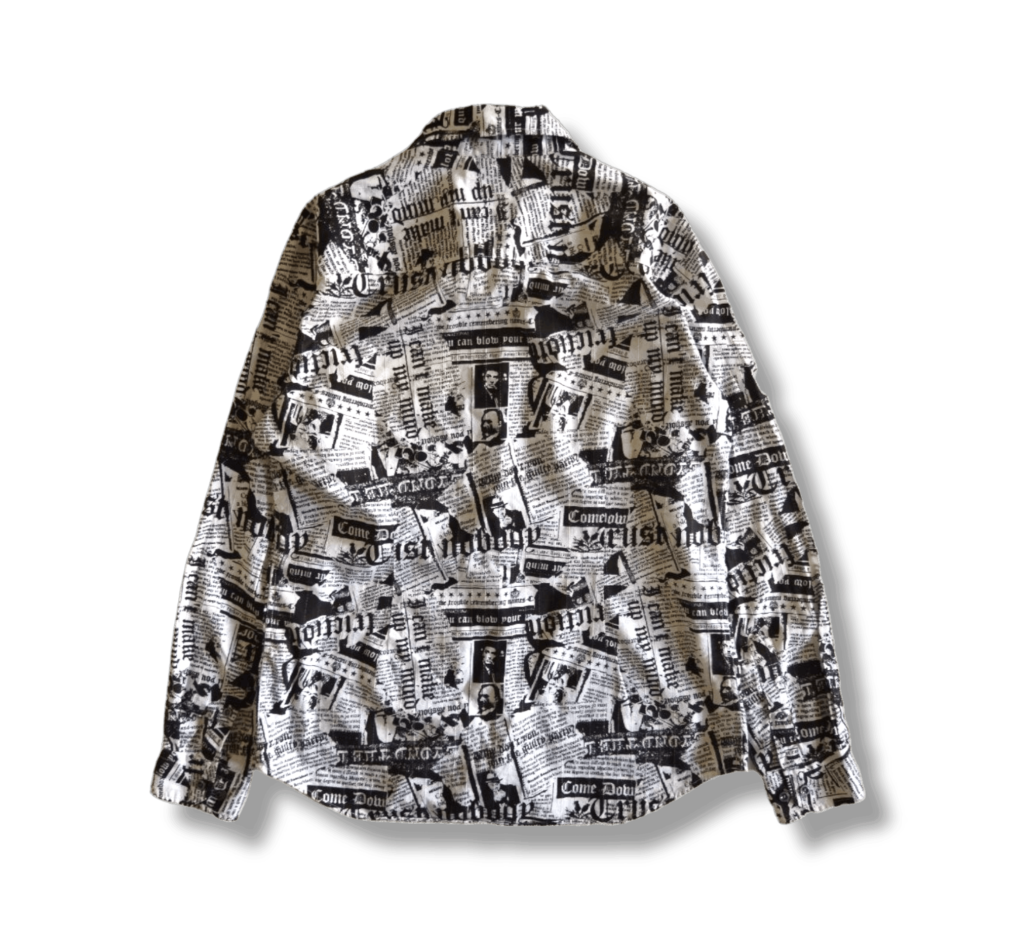 Japanese Brand Additive Japan Paper Style Overprint Shirt - Size L Size US L / EU 52-54 / 3 - 2 Thumbnail