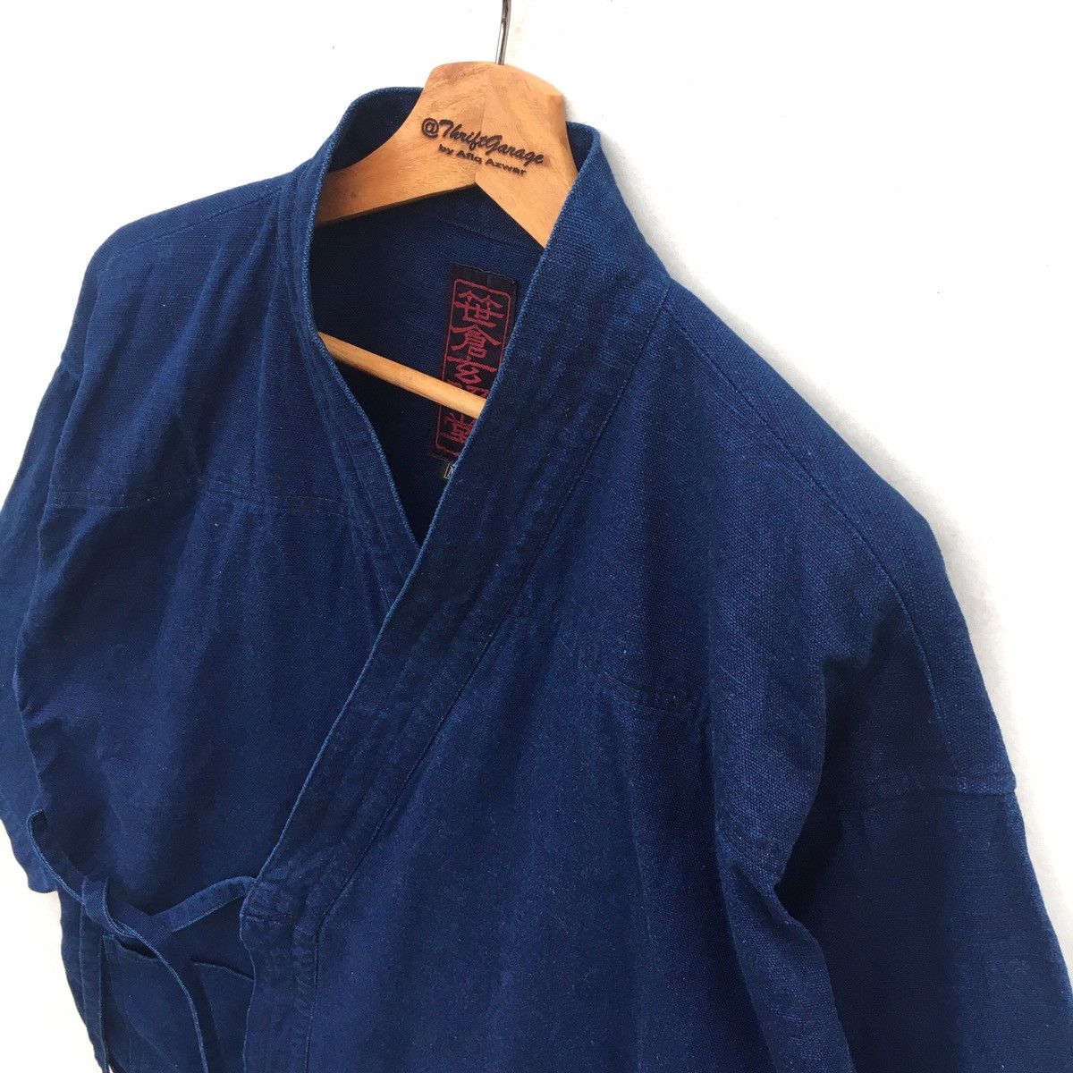 Indigo Vtg Japanese HaoriNoragi Indigo Wrap Kimono Inspired Visvim Size US L / EU 52-54 / 3 - 4 Thumbnail
