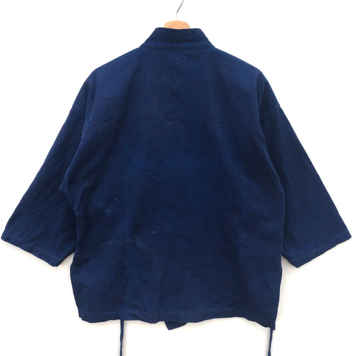 Indigo Vtg Japanese HaoriNoragi Indigo Wrap Kimono Inspired Visvim Size US L / EU 52-54 / 3 - 8 Thumbnail