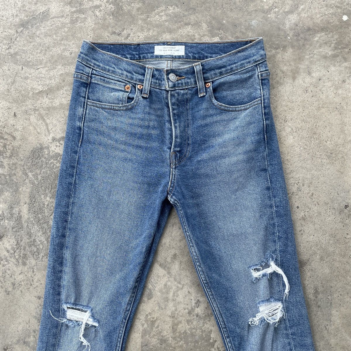 Levi's Vintage Levi’s Skinny Jeans W27x25.5 Levi’s Denim Pants Size US 27 - 2 Thumbnail