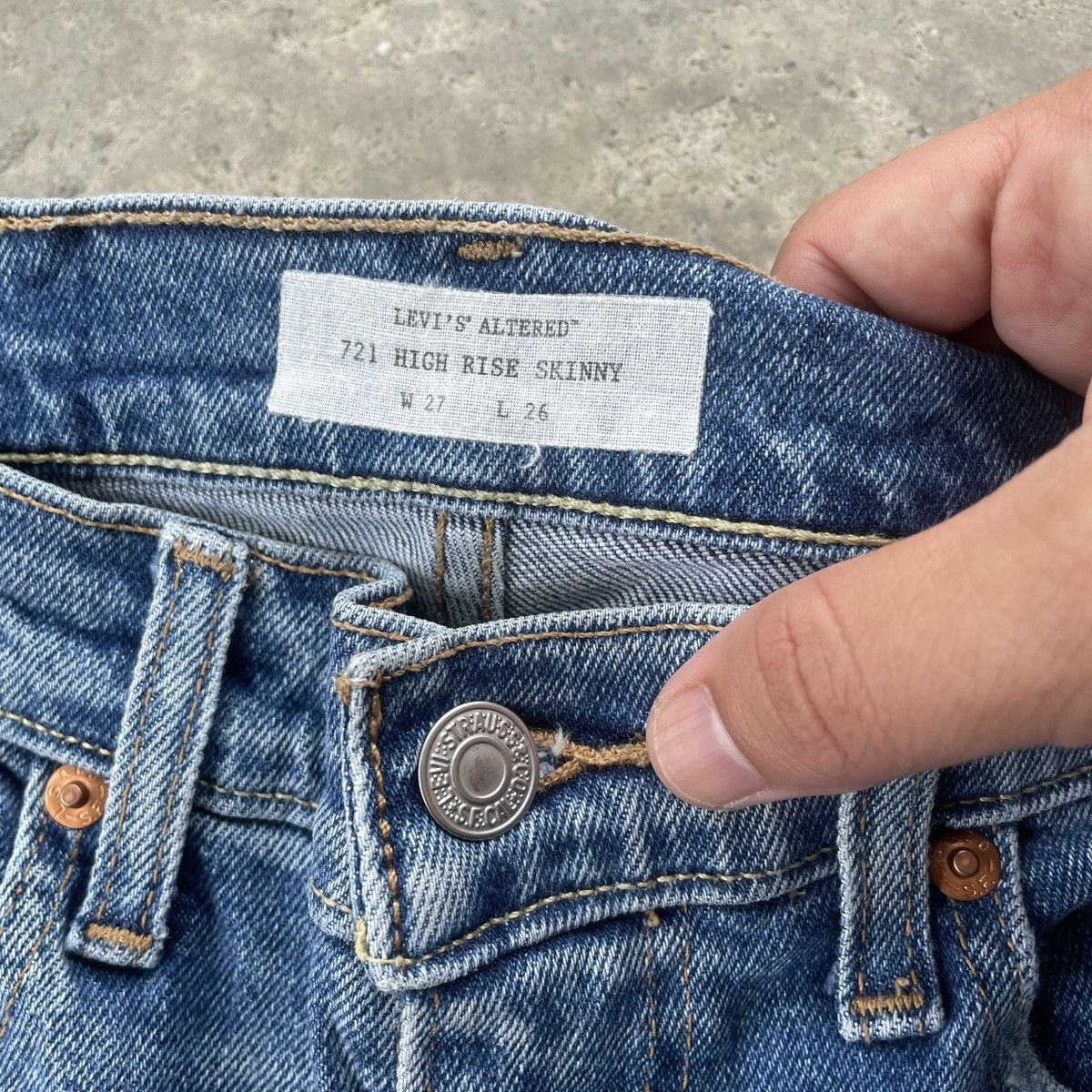Levi's Vintage Levi’s Skinny Jeans W27x25.5 Levi’s Denim Pants Size US 27 - 6 Thumbnail