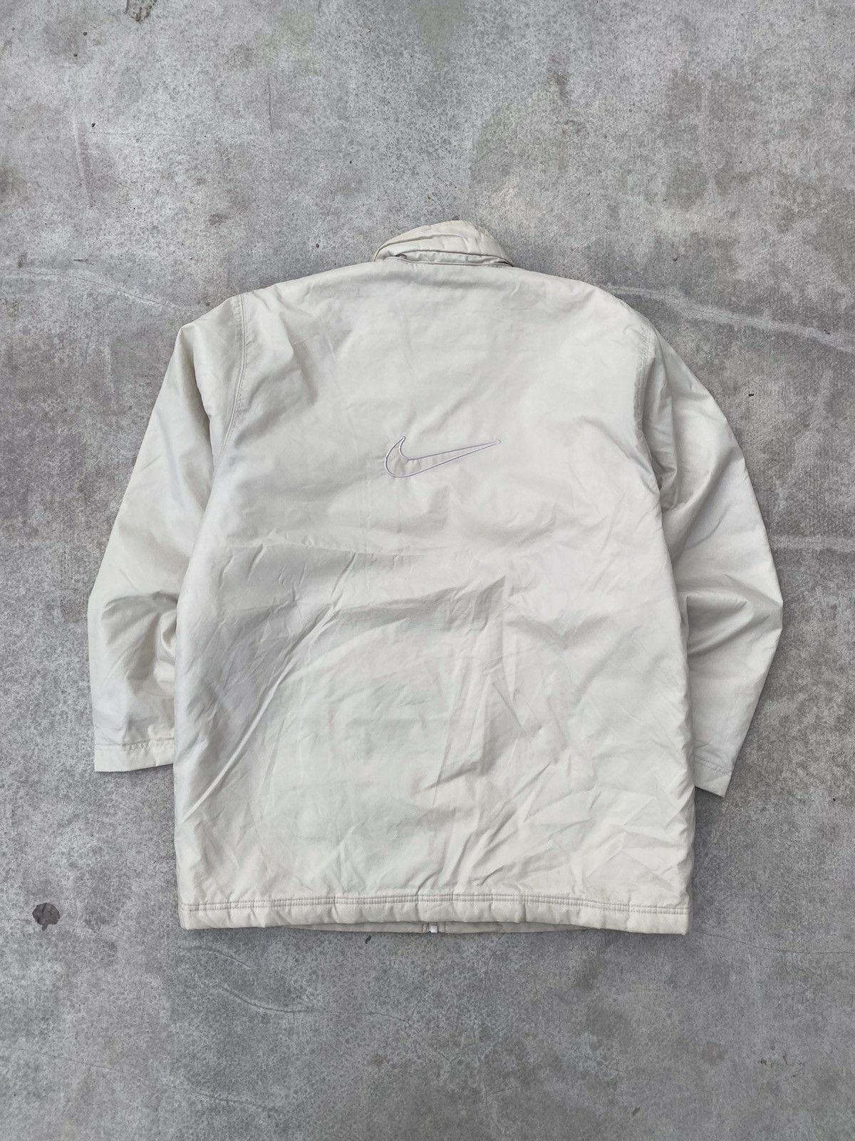 Nike Vintage 90s Nike Big Logo Spell Out Light Long Jacket Size US L / EU 52-54 / 3 - 6 Thumbnail