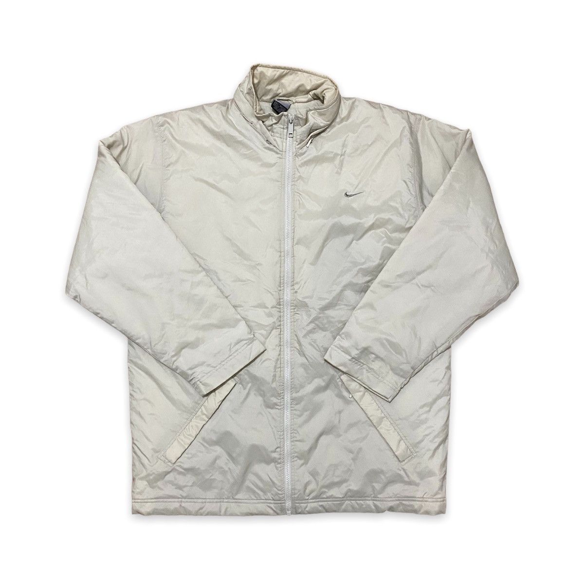 Nike Vintage 90s Nike Big Logo Spell Out Light Long Jacket Size US L / EU 52-54 / 3 - 2 Thumbnail