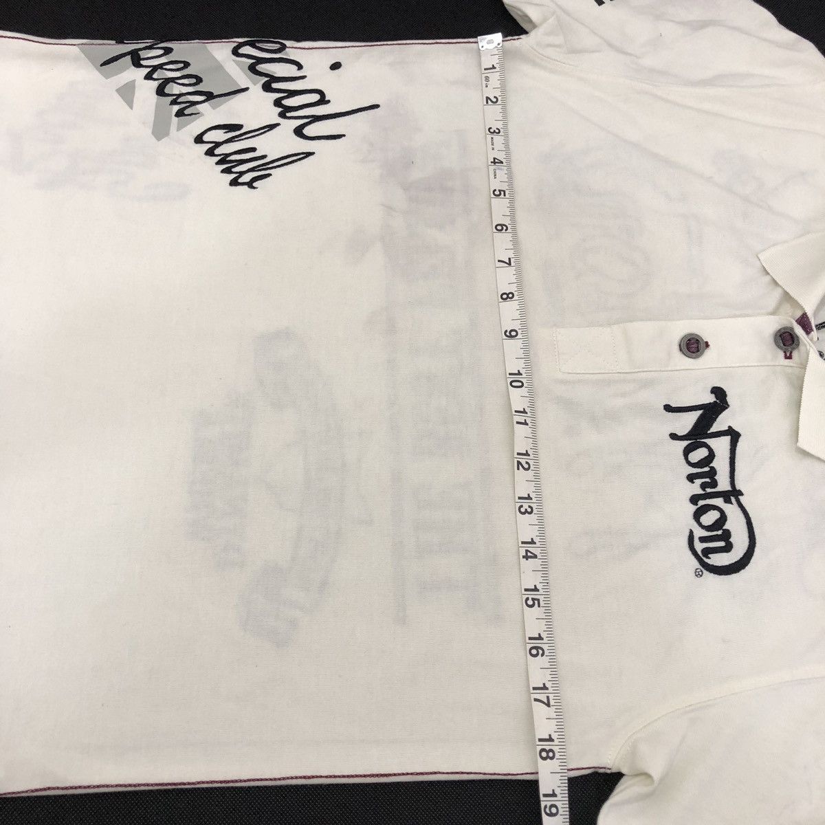 Japanese Brand Norton Spell Out Embroidered Logo T shirt Size US L / EU 52-54 / 3 - 6 Thumbnail