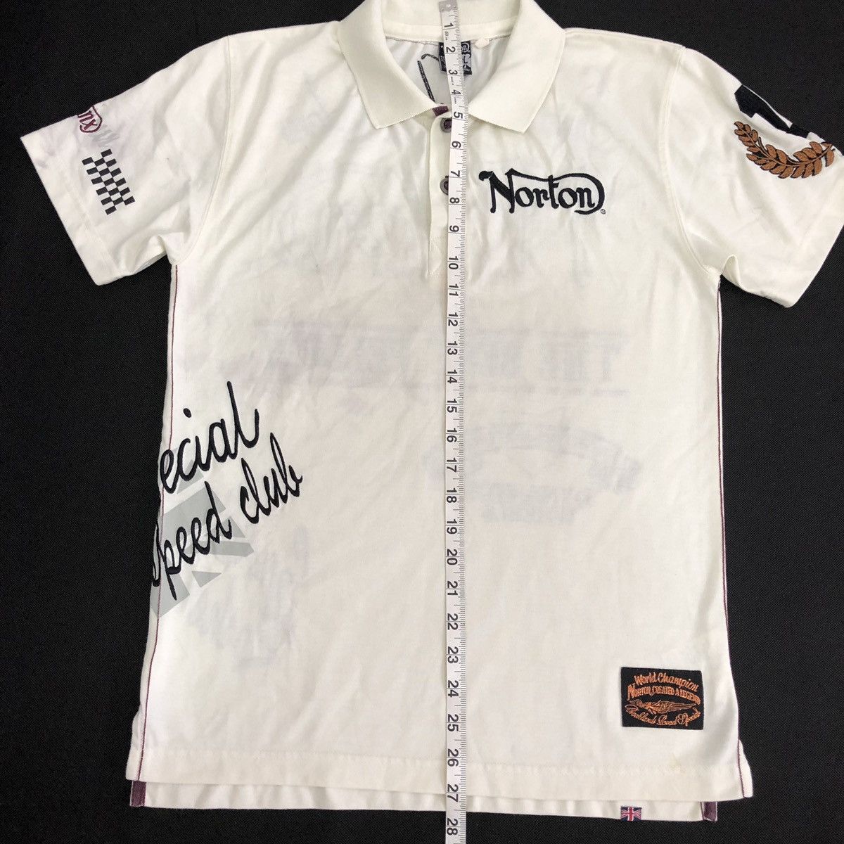 Japanese Brand Norton Spell Out Embroidered Logo T shirt Size US L / EU 52-54 / 3 - 5 Thumbnail
