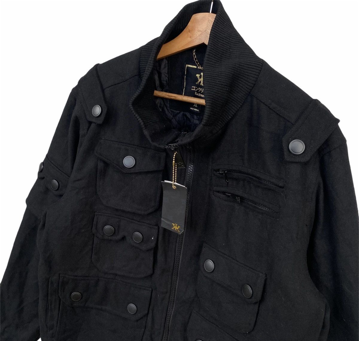 If Six Was Nine NWT Konkreet Tactical Utility Multipocket Wool Jacket Size US L / EU 52-54 / 3 - 3 Thumbnail