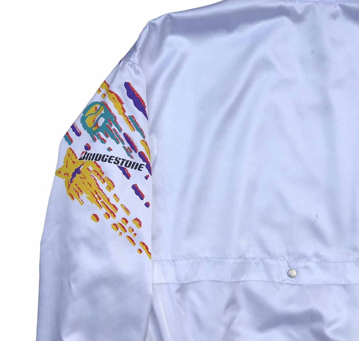 Vintage Vintage Bridgestone Sports satin bomber jacket Size US L / EU 52-54 / 3 - 18 Thumbnail