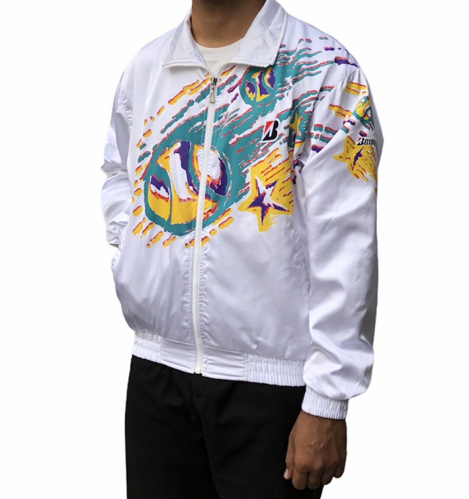 Vintage Vintage Bridgestone Sports satin bomber jacket Size US L / EU 52-54 / 3 - 2 Thumbnail