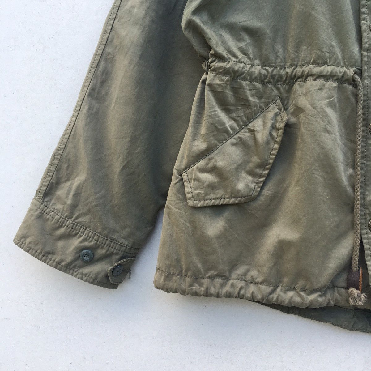 Japanese Brand Vintage Moussy Military Fishtail Parka Jacket Drawstring Size US M / EU 48-50 / 2 - 5 Thumbnail