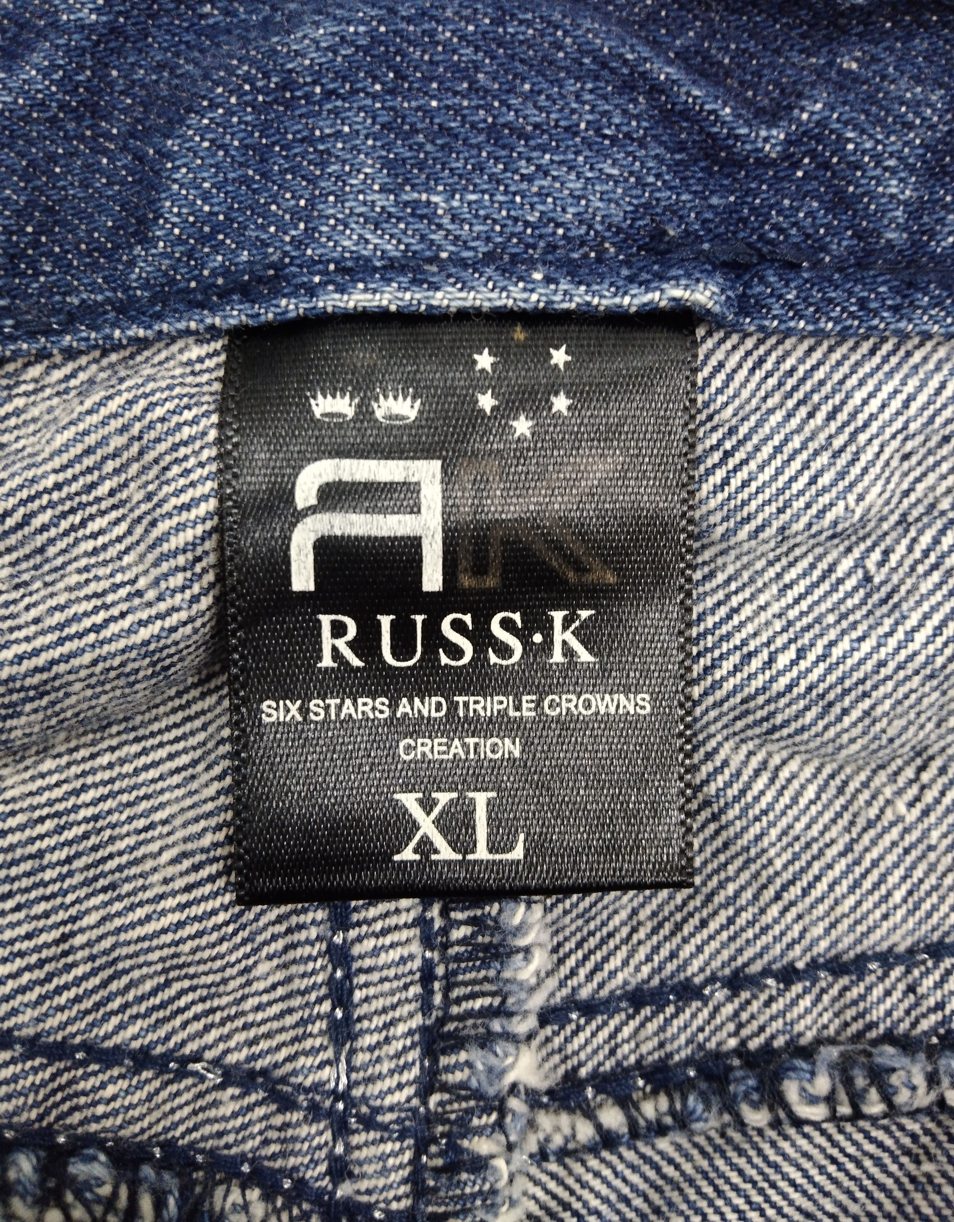 Japanese Brand WASHED BLUE STUDDED RUSS Size US 32 / EU 48 - 11 Thumbnail