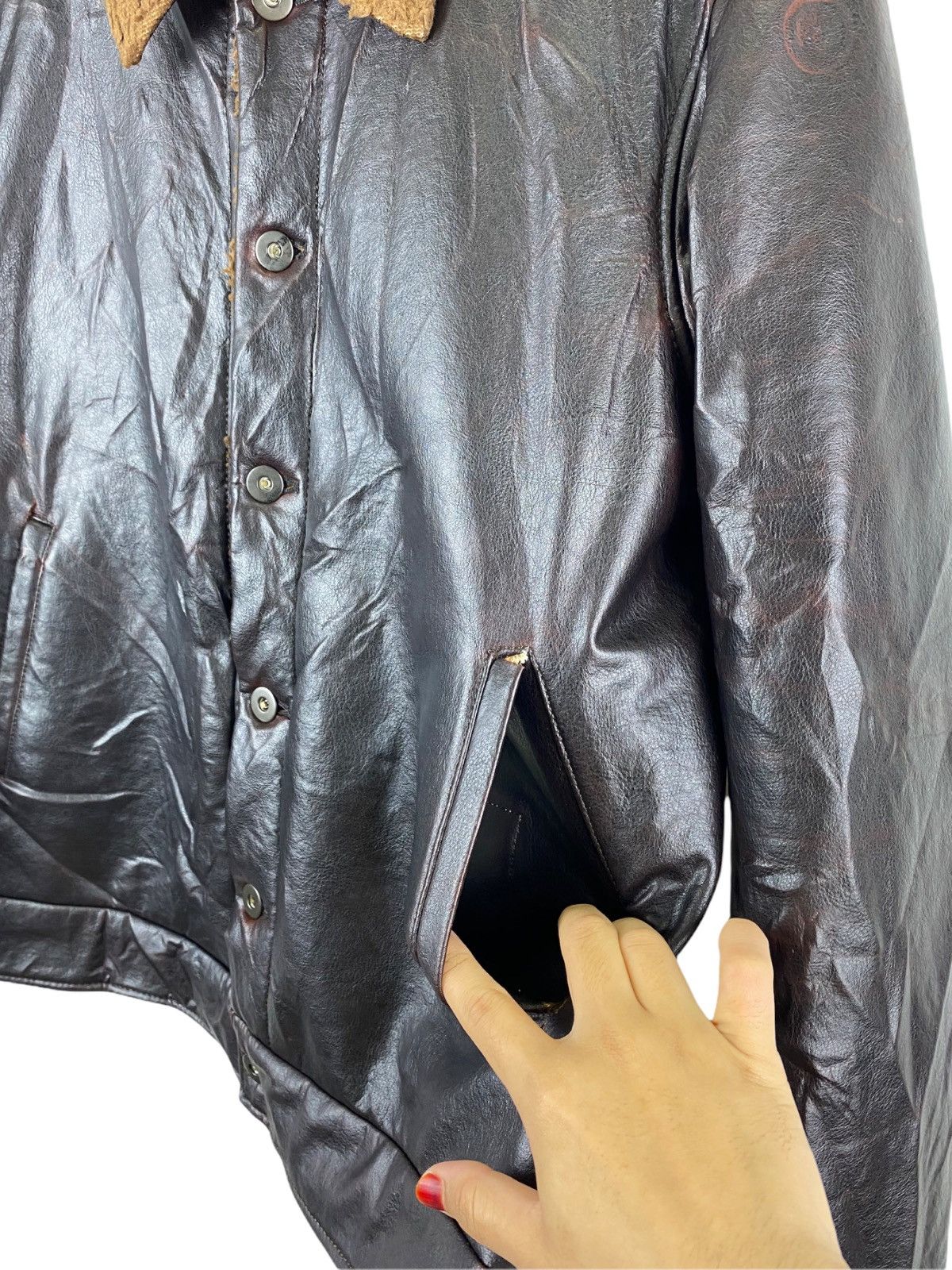 Yohji Yamamoto 🔥YOHJI YAMAMOTO AAR STUDIO SYNTHETIC LEATHER-GK299 Size US M / EU 48-50 / 2 - 9 Thumbnail