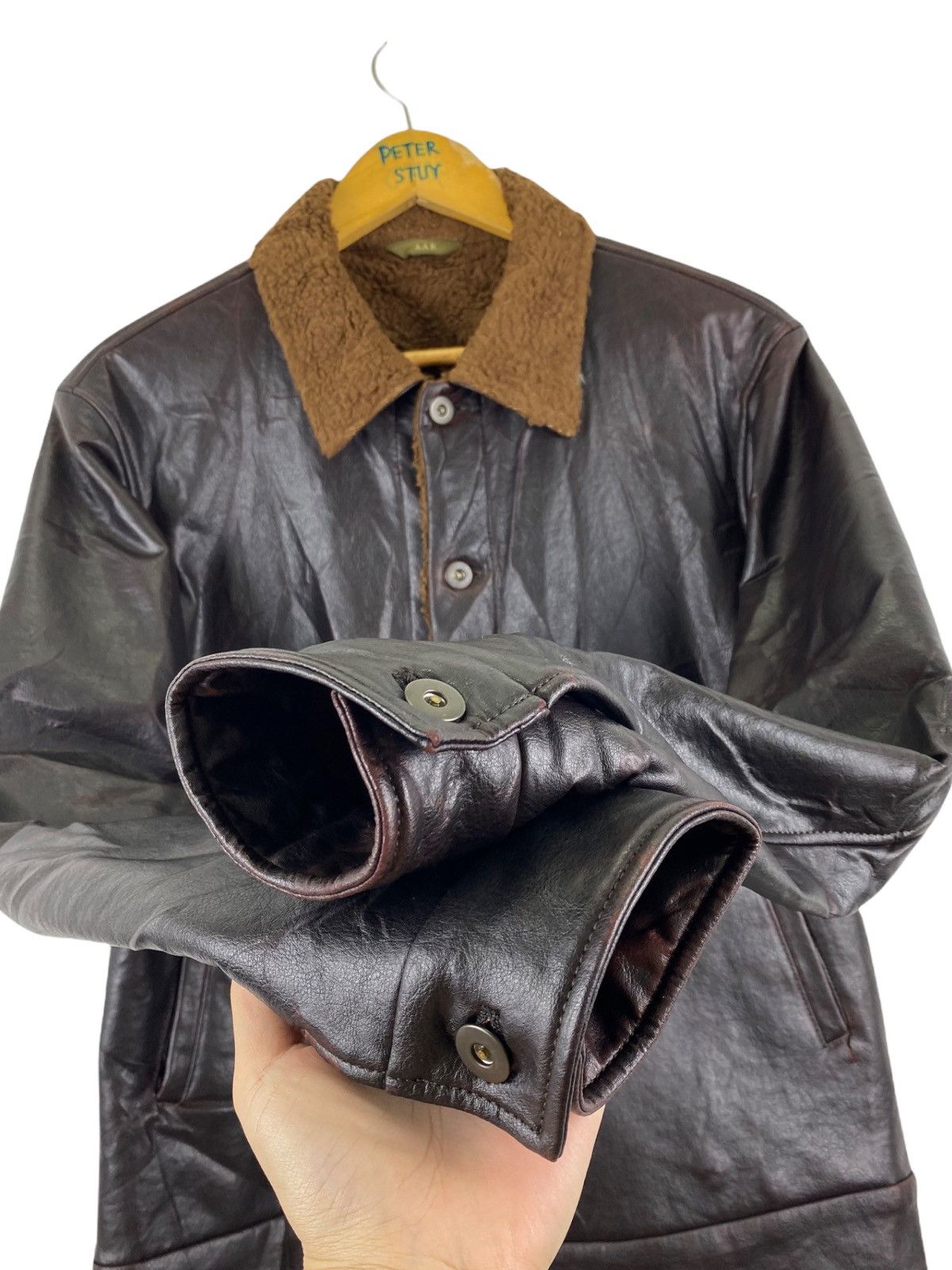 Yohji Yamamoto 🔥YOHJI YAMAMOTO AAR STUDIO SYNTHETIC LEATHER-GK299 Size US M / EU 48-50 / 2 - 8 Thumbnail