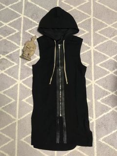 Rick Owens Hoodie Vest | Grailed