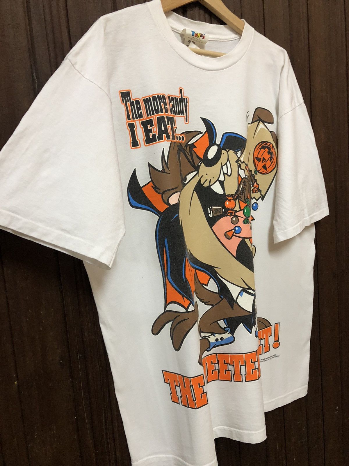 Vintage × Warner Bros Vintage Tazmania Looney Tunes Megaprint 1995 Nice Tee Shirt Size US XL / EU 56 / 4 - 8 Thumbnail