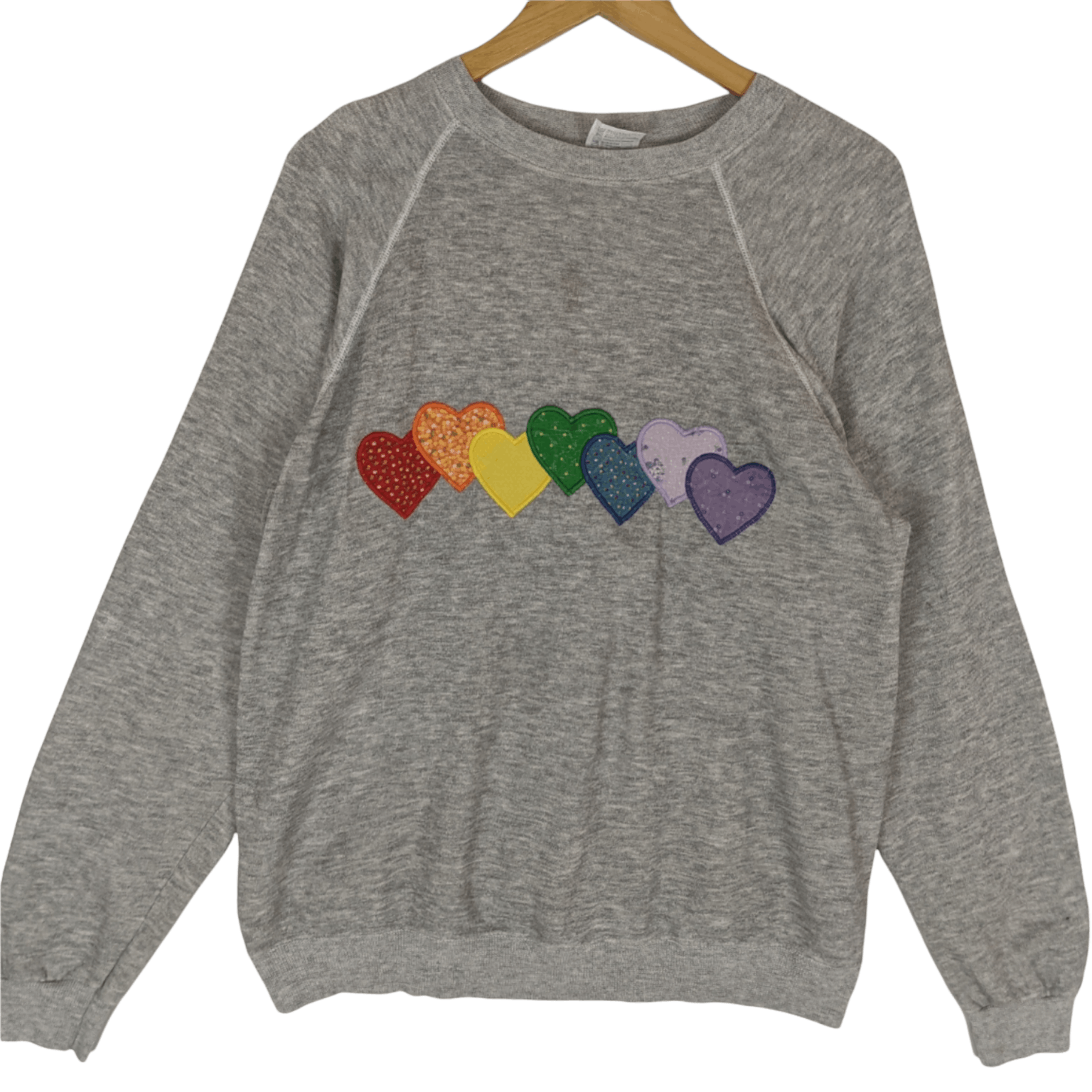 Hanes Vintage 80's HANES Love Custom Jumper Sweatshirt Size US M / EU 48-50 / 2 - 2 Thumbnail